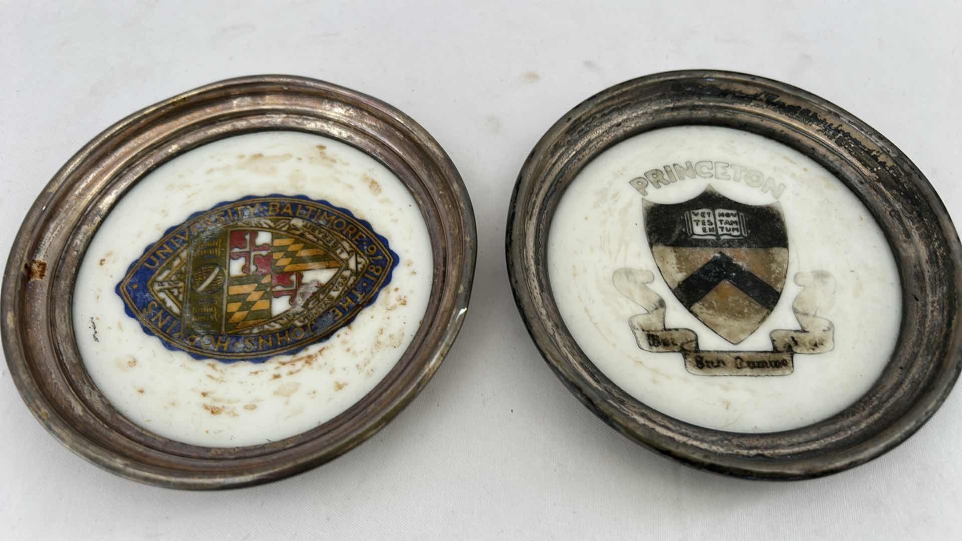 Photo 1 of 2 ANTIQUE PRINCETON COASTERS 4.5”