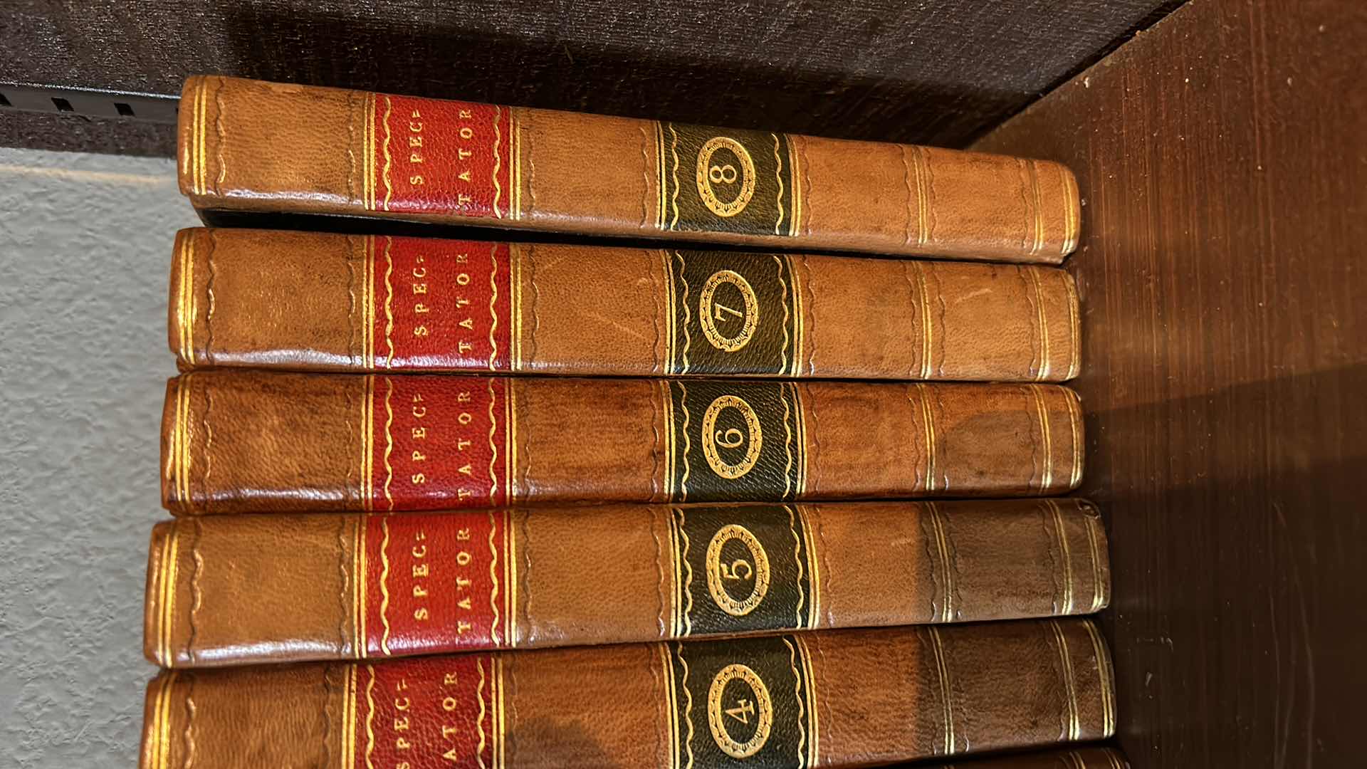 Photo 4 of 8  ANTIQUE HARDCOVER SPEC TATOR  BOOKS