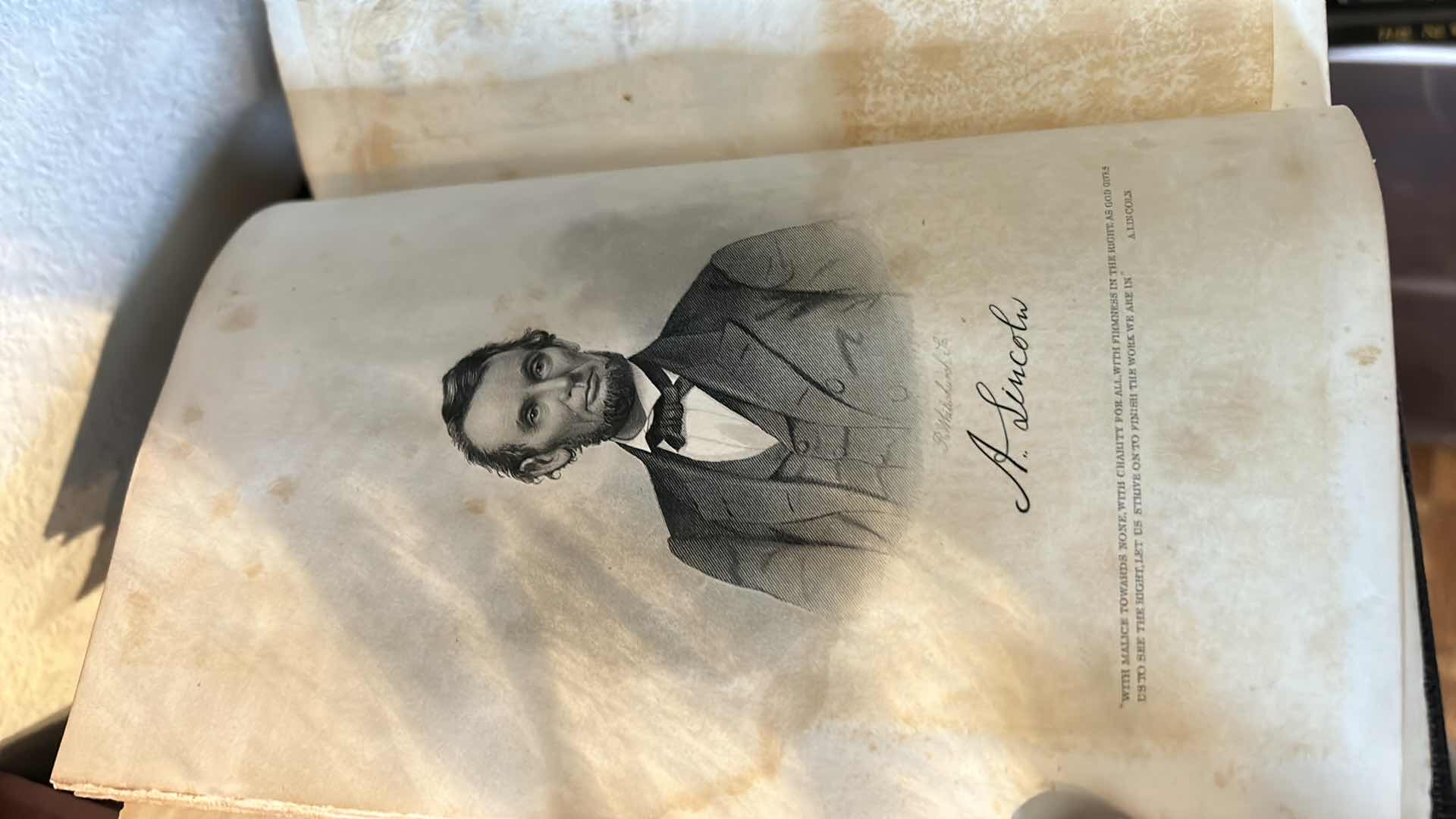 Photo 1 of “LIFE AND PUBLIC SERVICE OF ABRAHAM LINCOLN” ANTIQUE HARDCOVER BOOK $160