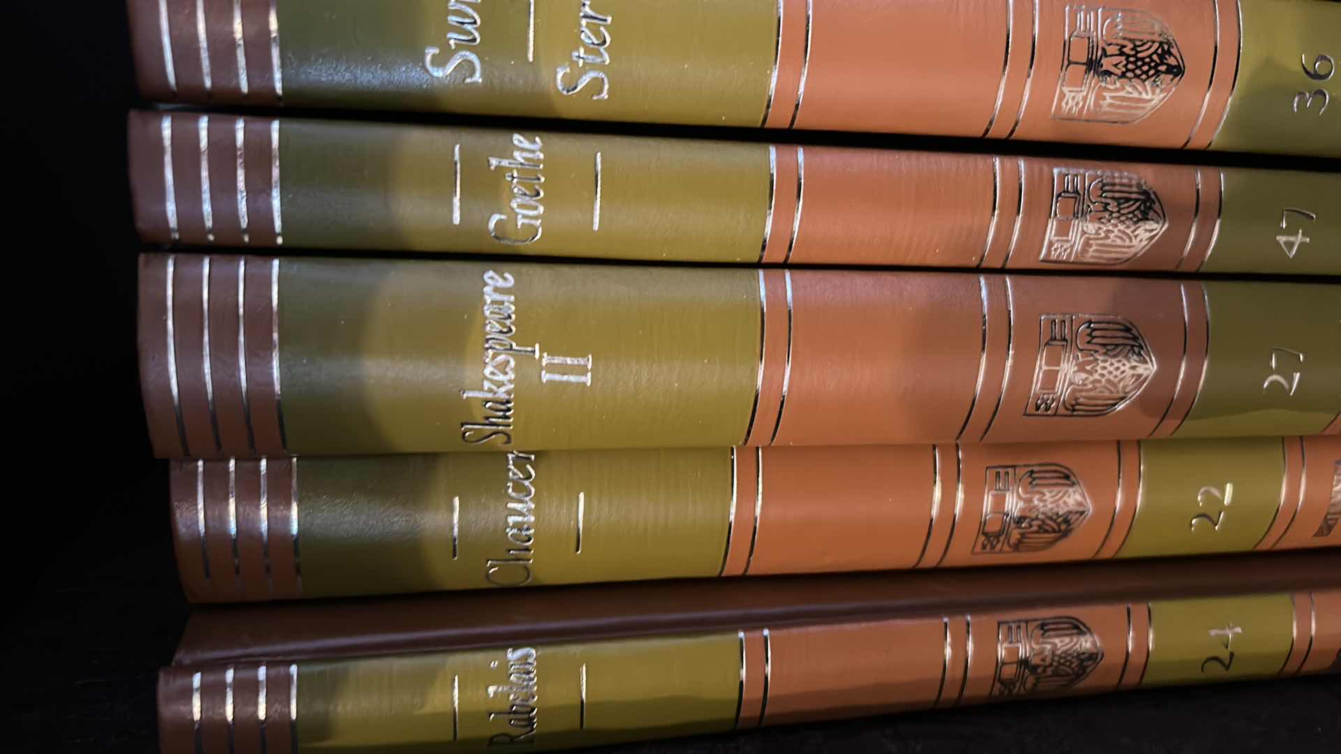 Photo 1 of 16  ANTIQUE HARDCOVER BOOKS - BRITANNICA GREAT BOOKS