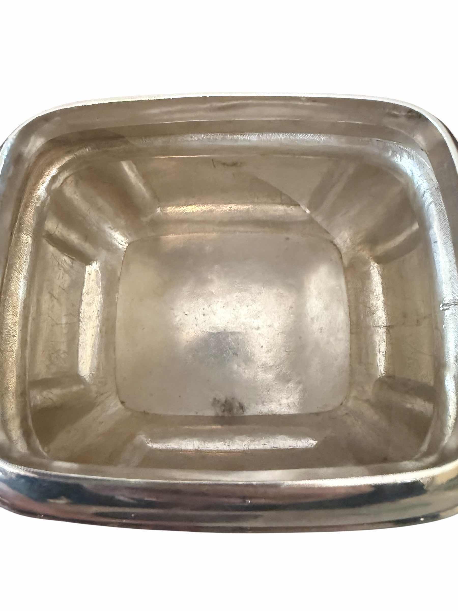 Photo 4 of ANTIQUE 1815 COIN SILVER LION FINIAL LID SUGAR BOWL W7” H8”-TOTAL WEIGHT 2.0lbs