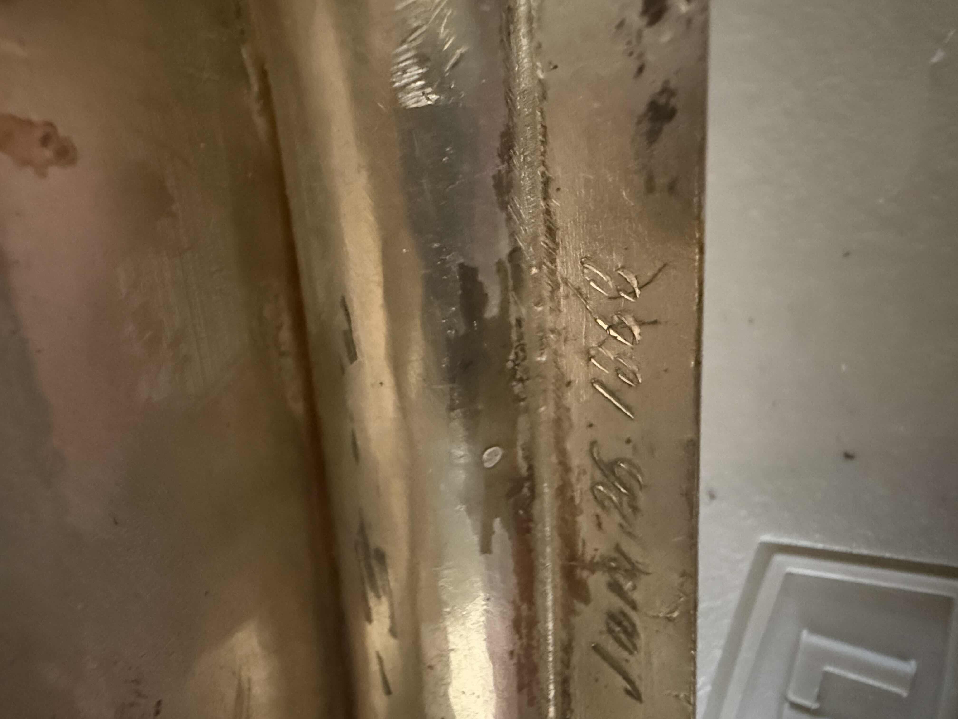 Photo 6 of ANTIQUE 1815 COIN SILVER LION FINIAL LID SUGAR BOWL W7” H8”-TOTAL WEIGHT 2.0lbs