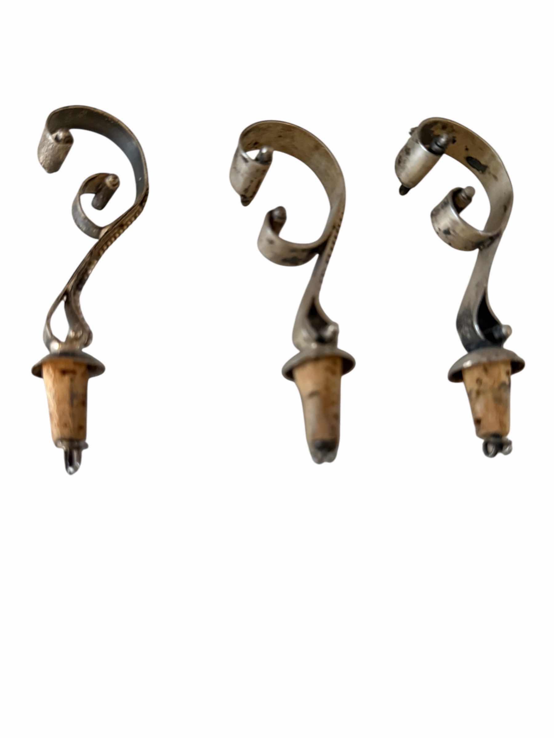 Photo 1 of RARE ANTIQUE SILVER PLATED CUT GLASS 3 POINT DECANTER W8” H 14”