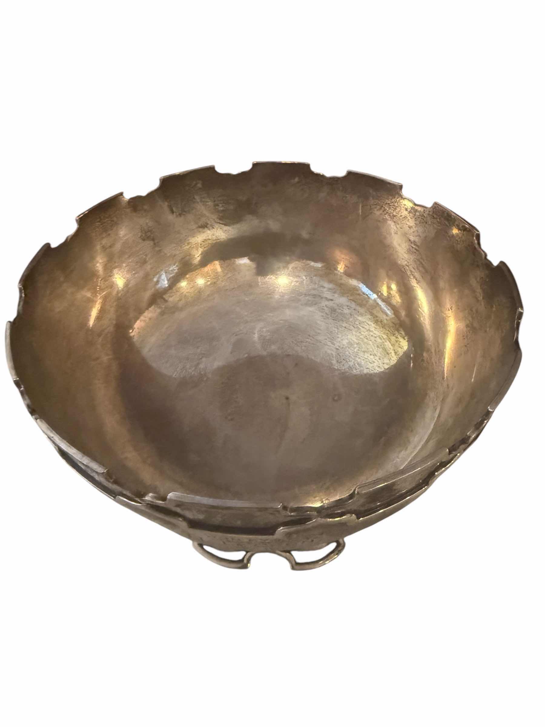 Photo 3 of 1917 ANTIQUE MAPPIN & WEBB SILVER-PLATED ENGRAVED BOWL W7” H 5”