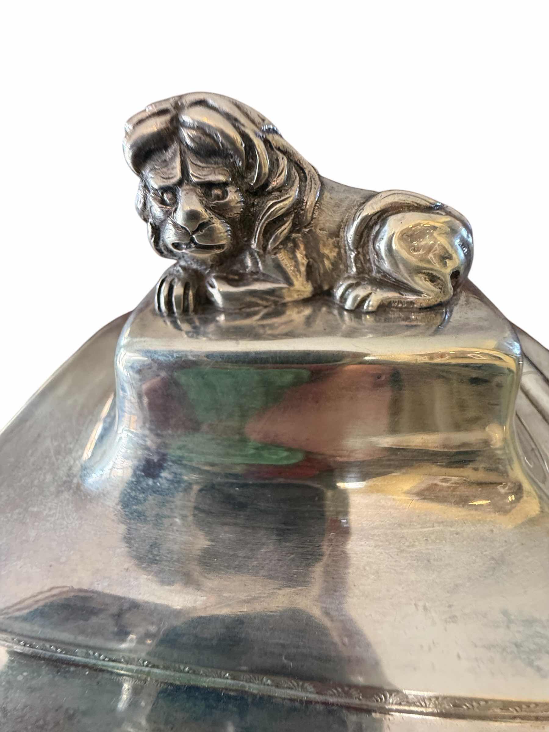 Photo 4 of ANTIQUE 1868 COIN SILVER LION FINIAL TEAPOT/COFFEE POT W WOOD HANDLE-TOTAL WEIGHT 2.5 lbs 