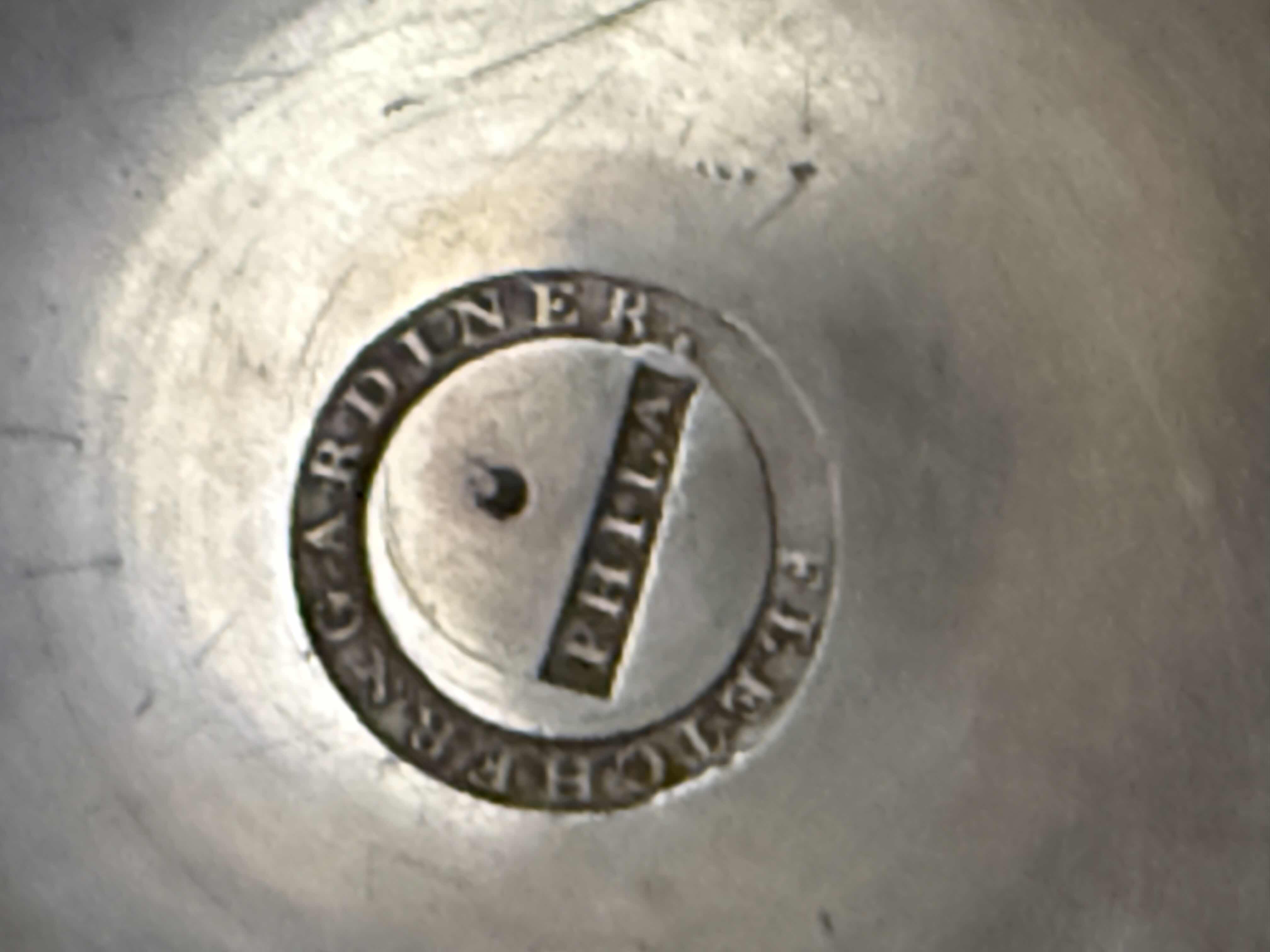 Photo 1 of THOMAS FLETCHER AND SIDNEY GARDINER 19th CENTURY SILVER-PLATED TEA URN SAMOVAR (The inscription "Daniel Webster") H14”-TOTAL WEIGHT 6.7lbs