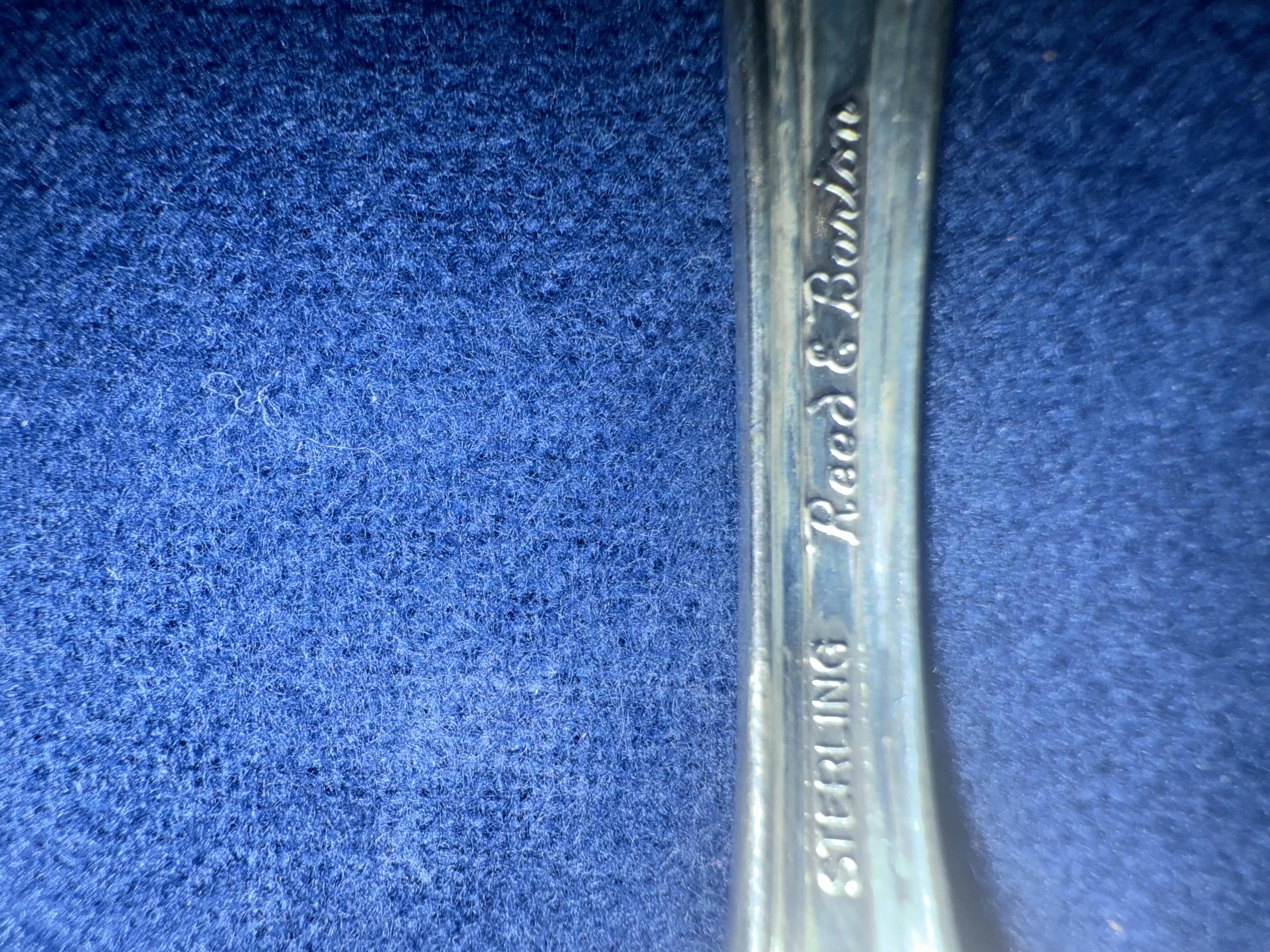 Photo 5 of 52 PCS-VINTAGE REED & BARTON STERLING SILVER FLATWARE-TOTAL FLATWARE WEIGHT 8.4 lbs