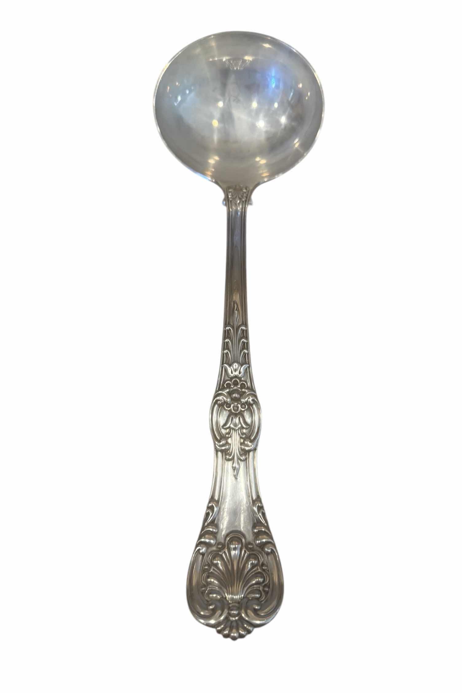 Photo 1 of TIFFANY & CO STERLING STERLING SILVER ENGLAND KING SOUP LADLE-L 13”- TOTAL WEIGHT 0.9 lbs