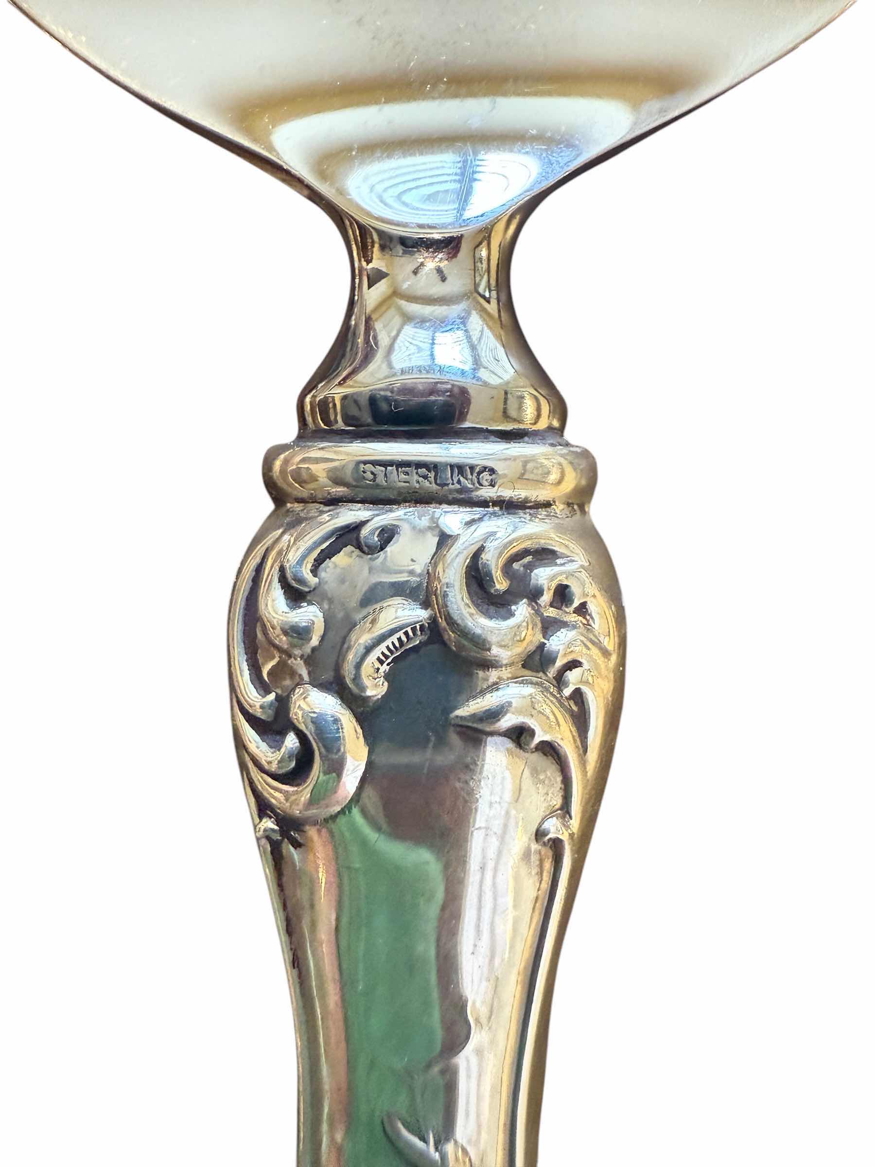 Photo 1 of ANTIQUE ENGLISH KING TIFFANY & CO. STERLING SILVER W STAINLESS STEEL CARVING FORK & CAKE PIE SERVER 