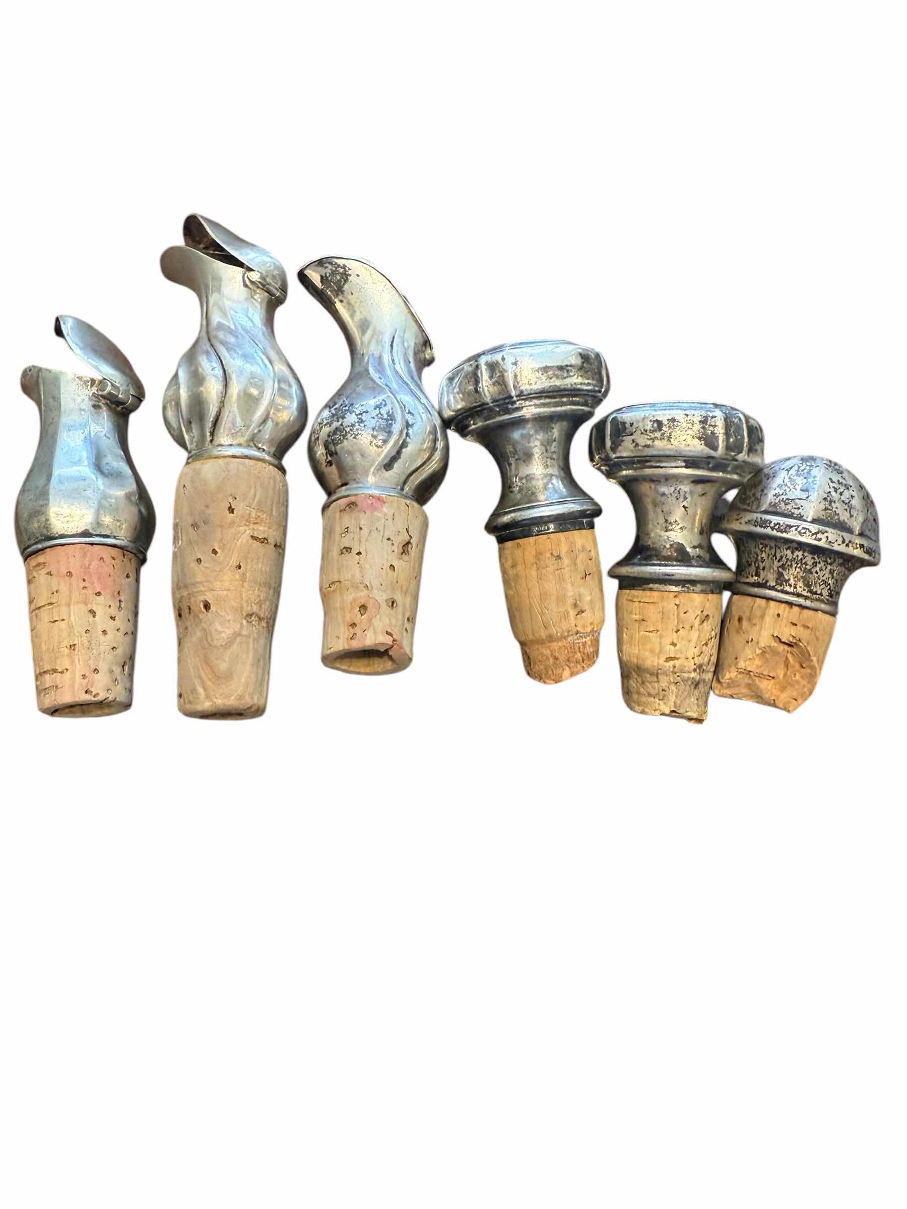 Photo 1 of 6-VINTAGE TRAVEL BOTTLE CORKS