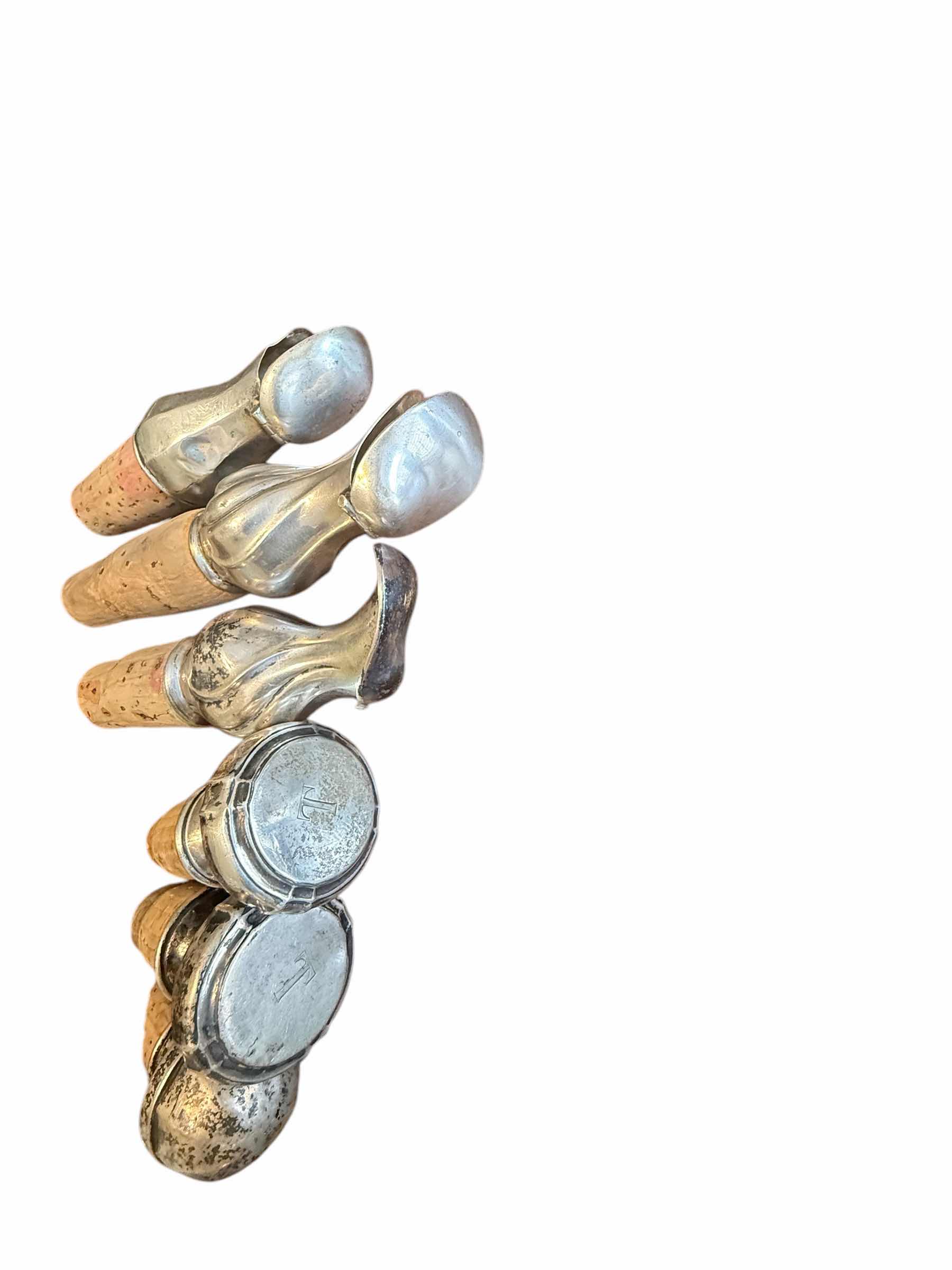 Photo 1 of 6-VINTAGE TRAVEL BOTTLE CORKS