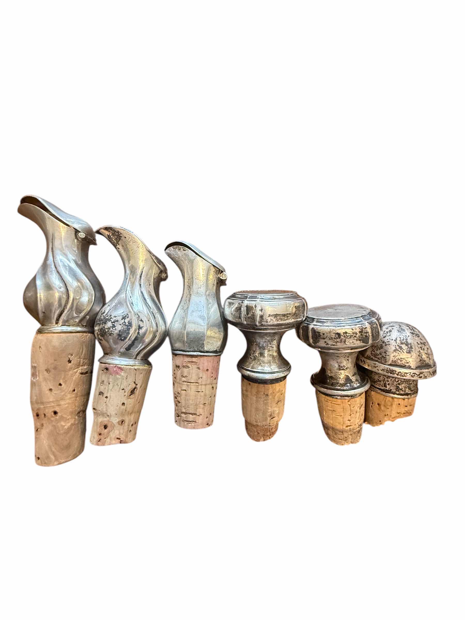 Photo 1 of 6-VINTAGE TRAVEL BOTTLE CORKS