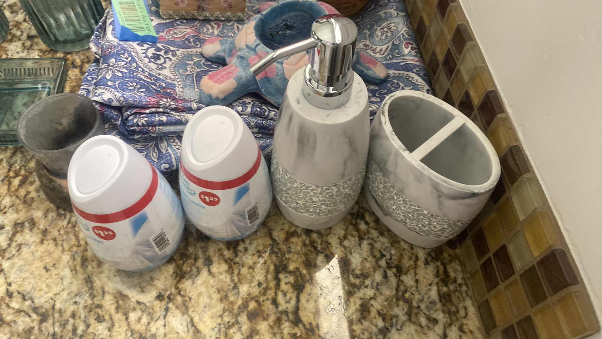 Photo 1 of BATH ACCESSORIES, SHOWER CURTAIN  & CLEANING