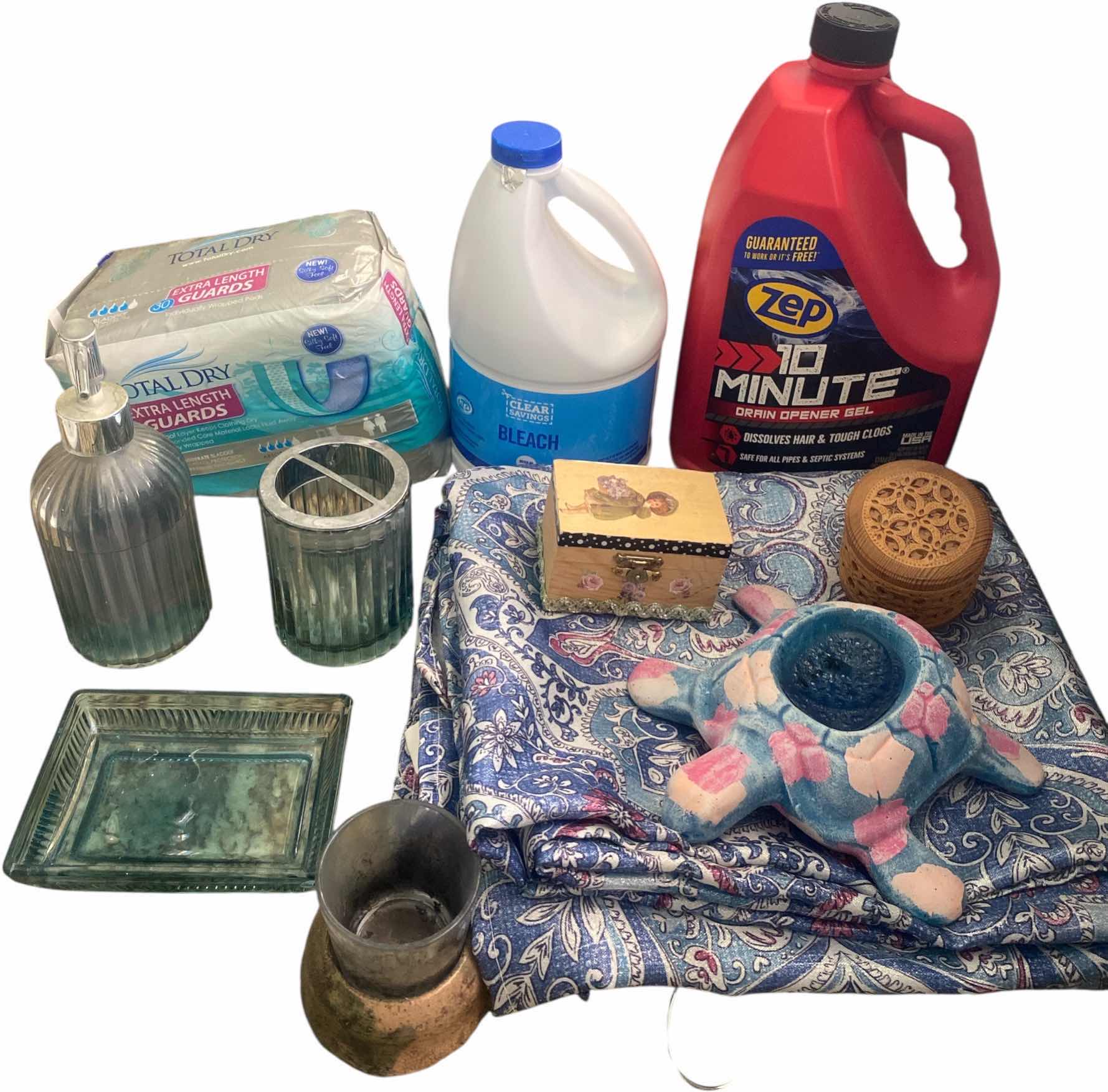 Photo 1 of BATH ACCESSORIES, SHOWER CURTAIN  & CLEANING