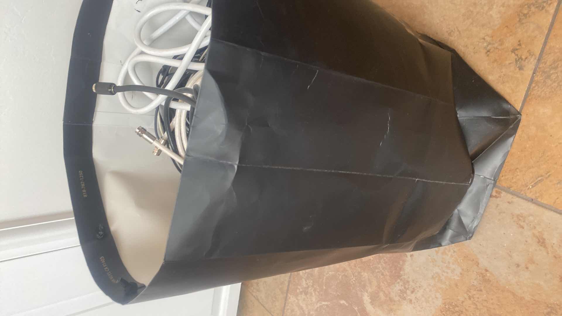 Photo 1 of BAG OF ELECTRONICS WIRES & CORDS