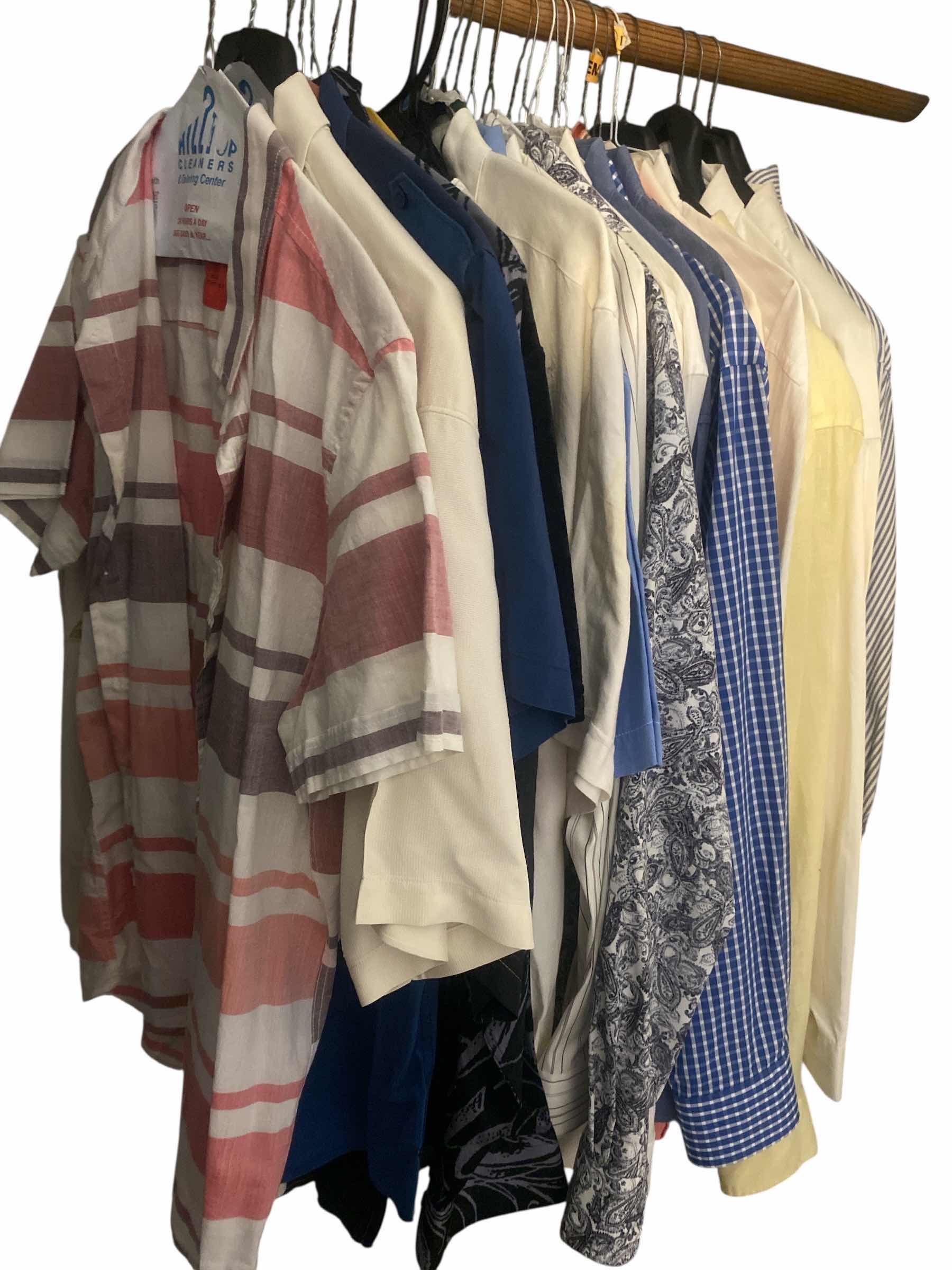 Photo 1 of MENS SHORT & LONG  SLEEVE BUTTON DOWN SHIRTS SIZES LARGE & MOST X LARGE