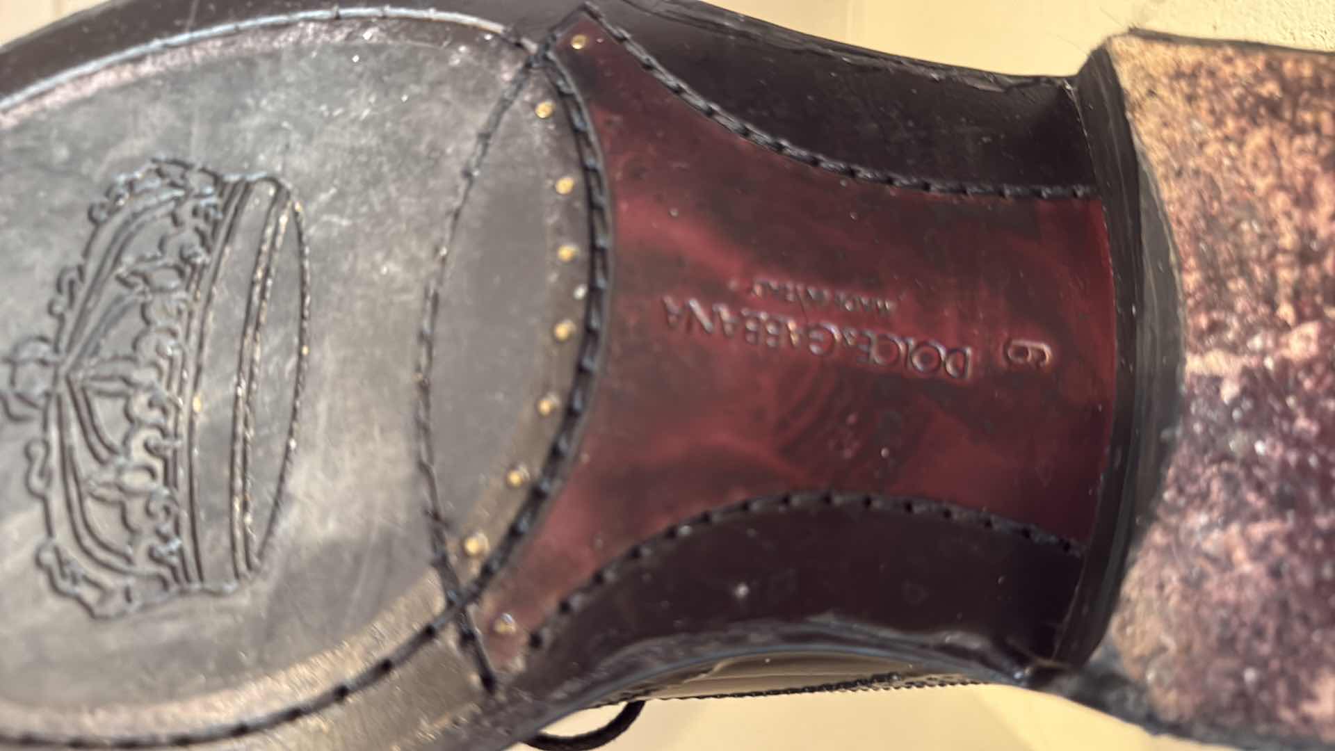 Photo 1 of DOLCE & GABBANA MEN’S DESIGNER SHOES (SIZE 9)