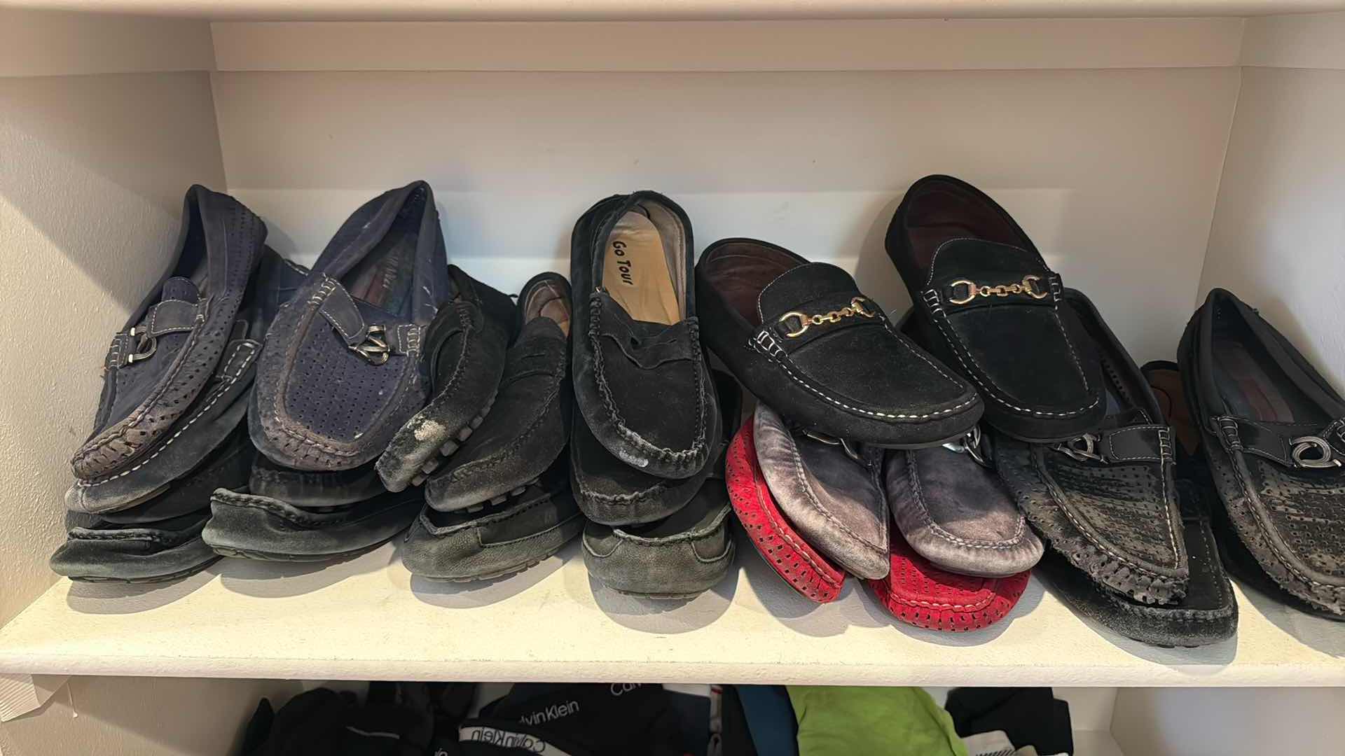 Photo 1 of CONTENTS OF CLOSET SHELF-MEN'S SHOES (APPROX SIZE 9-10)