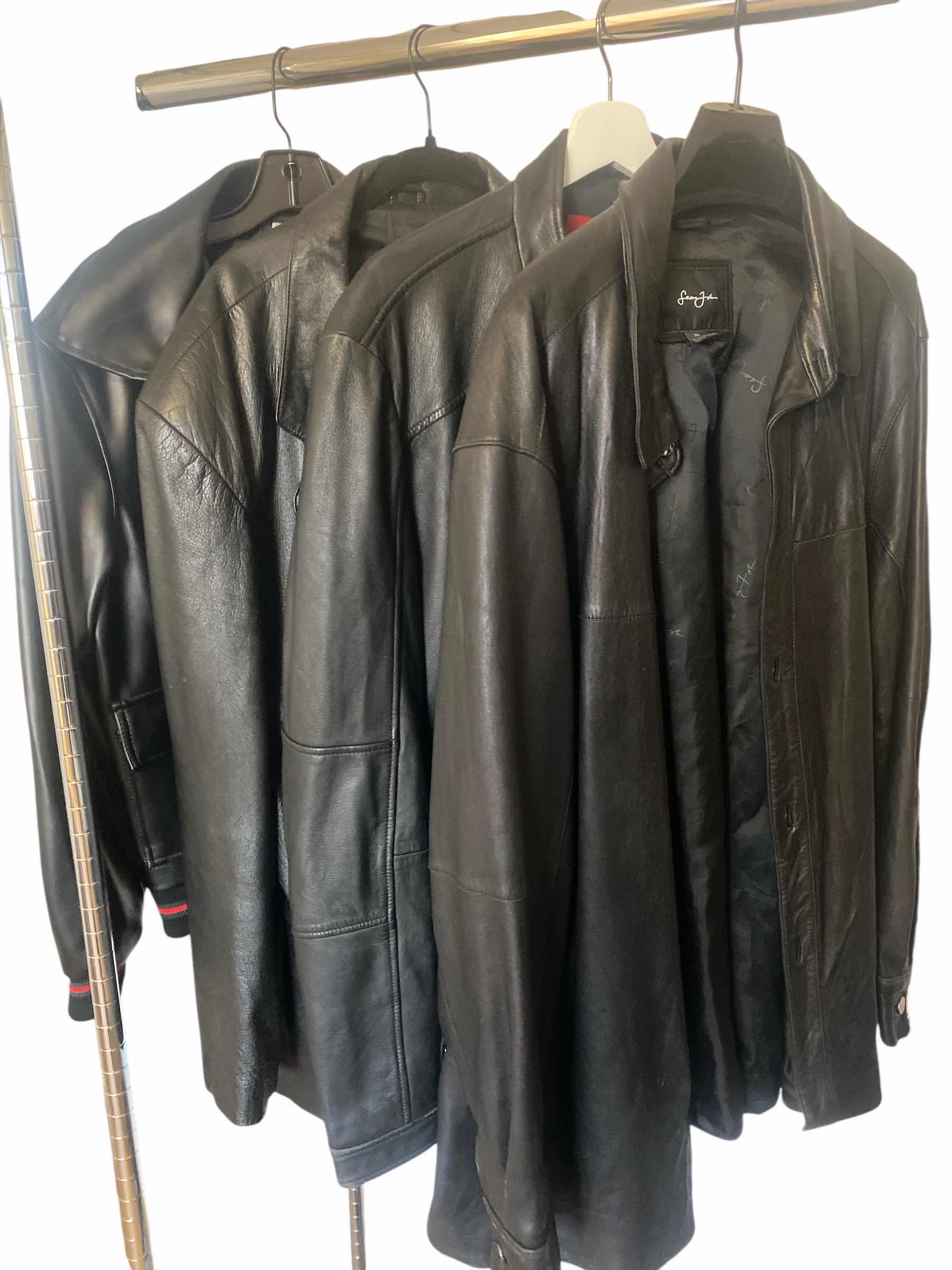 Photo 1 of 4 - MENS LEATHER JACKETS SIZES LARGE, 3XL & 4XL