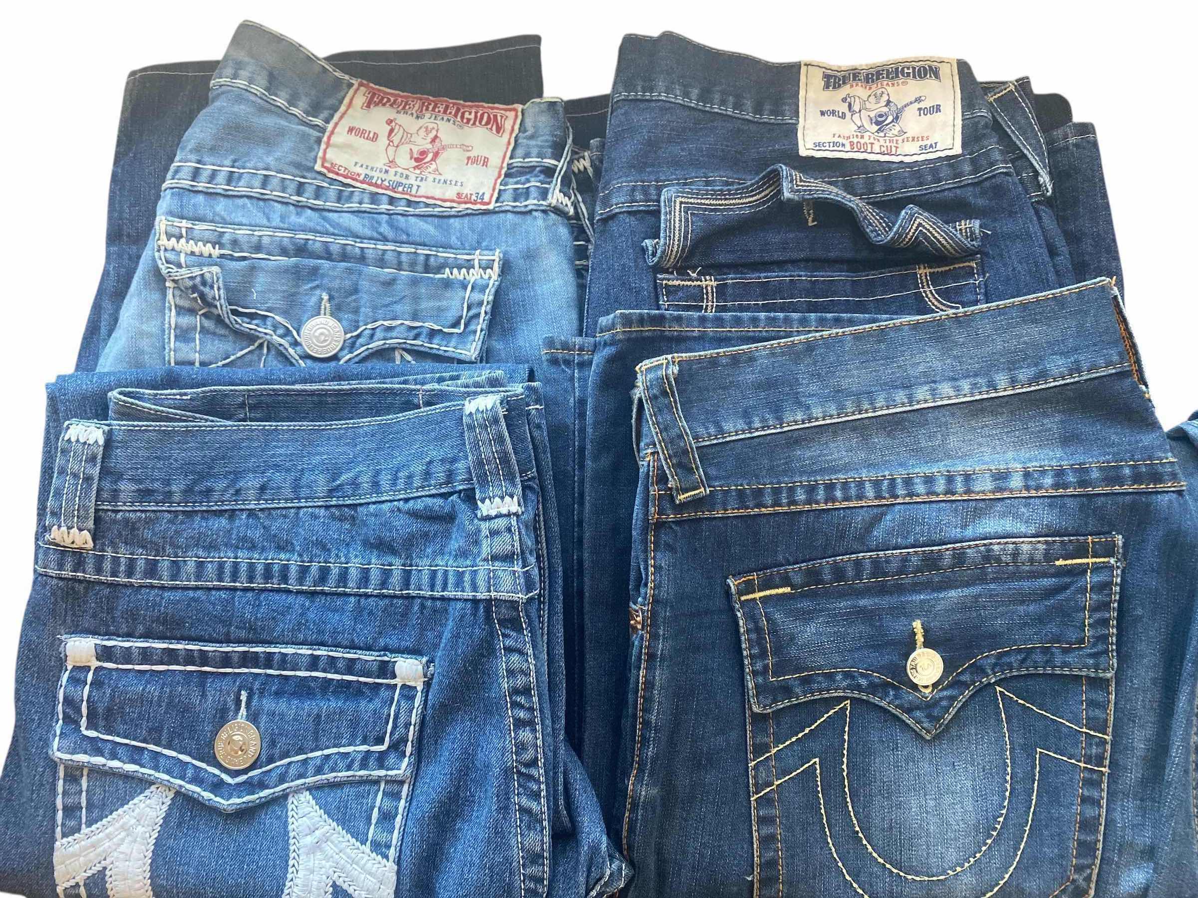 Photo 1 of 4- MENS TRUE RELIGION JEANS SIZE 38