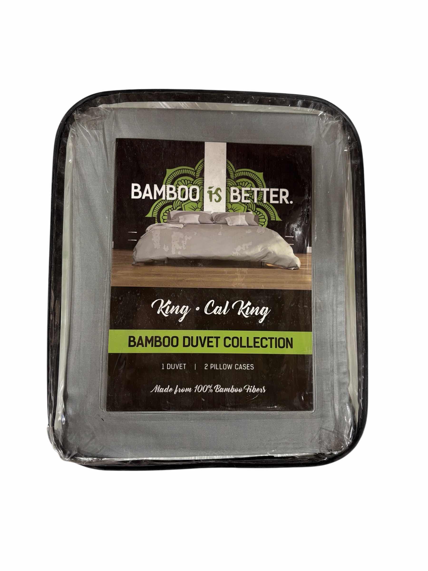 View 3 of BAMBOO IS BETTER BAMBOO DUVET COLLECTION KING- CALI KING- 104” X 90” SILVER