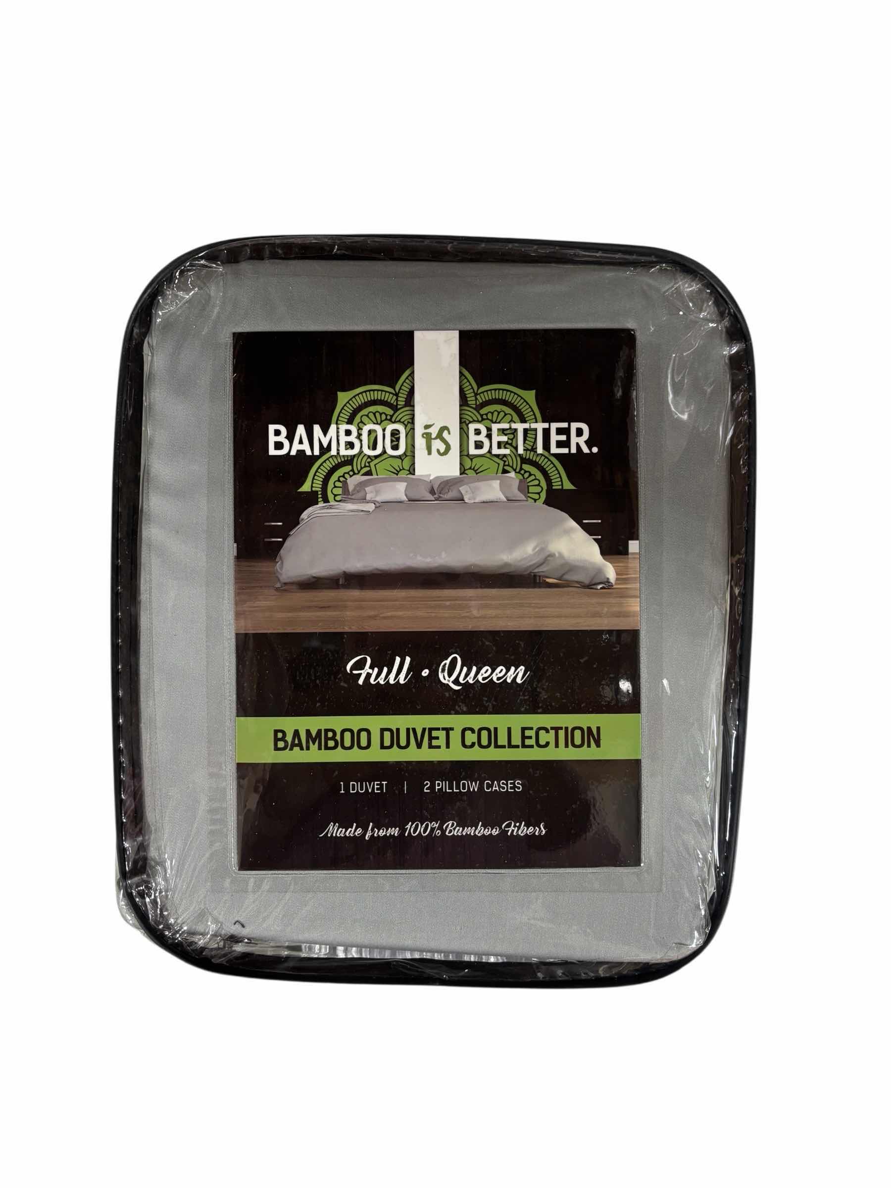 Photo 1 of BAMBOO IS BETTER BAMBOO DUVET COLLECTION FULL- QUEEN - 90” X 90” SILVER