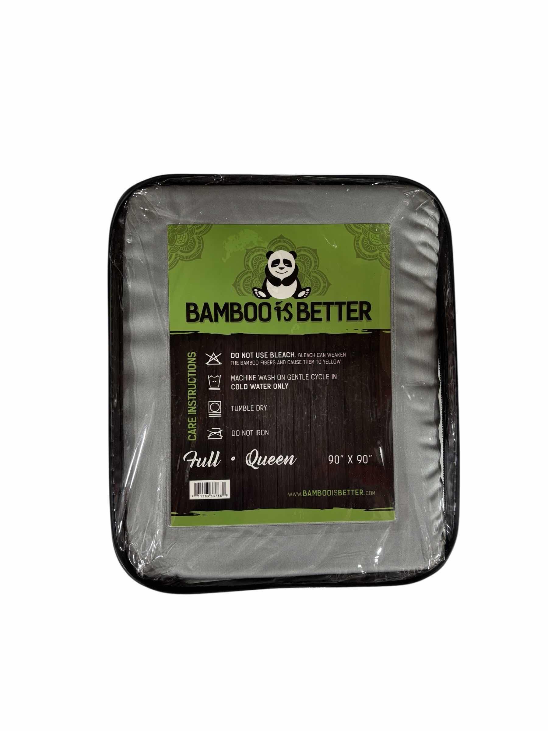 Photo 1 of BAMBOO IS BETTER BAMBOO DUVET COLLECTION FULL- QUEEN - 90” X 90” SILVER