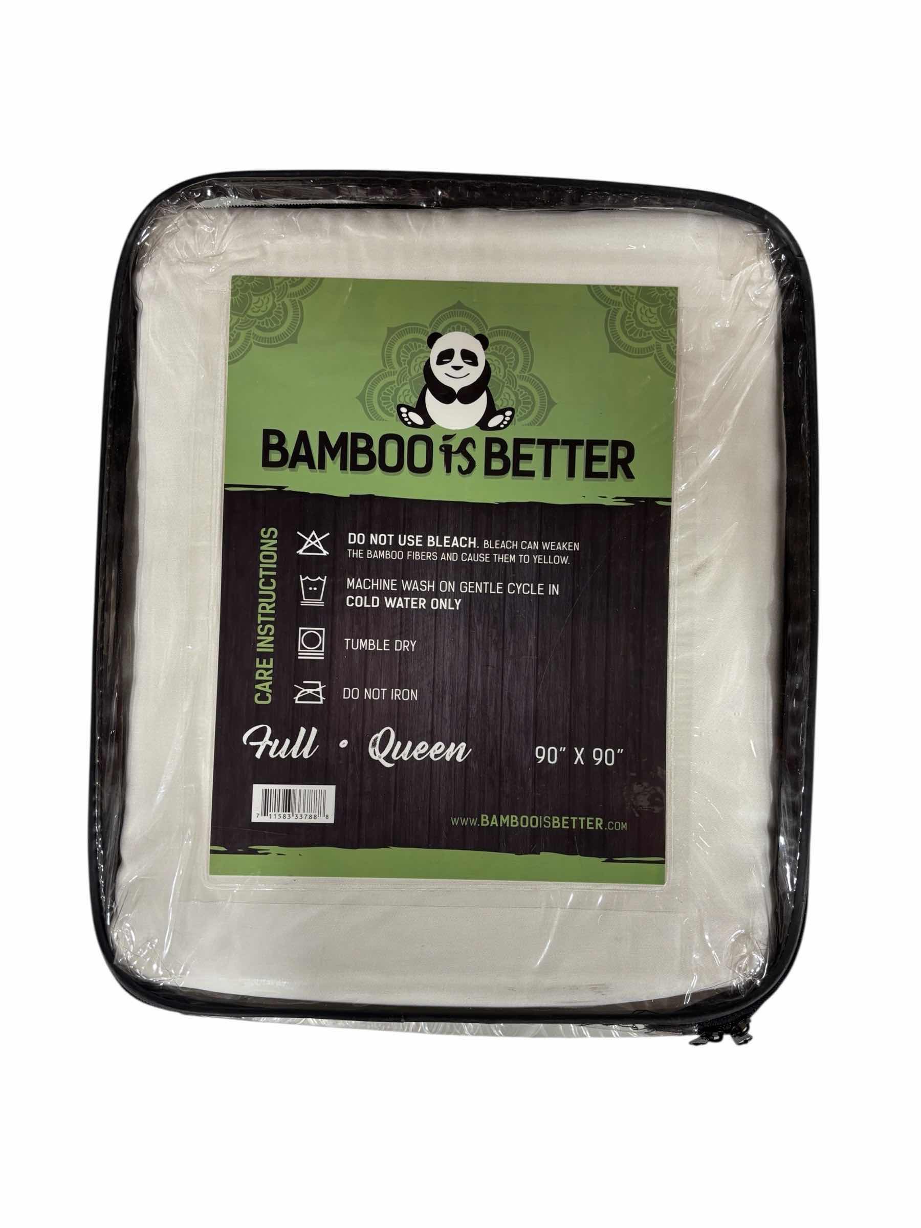 Photo 1 of $289 BAMBOO IS BETTER FULL- QUEEN BAMBOO DUVET COLLECTION WHITE 90” X 90”