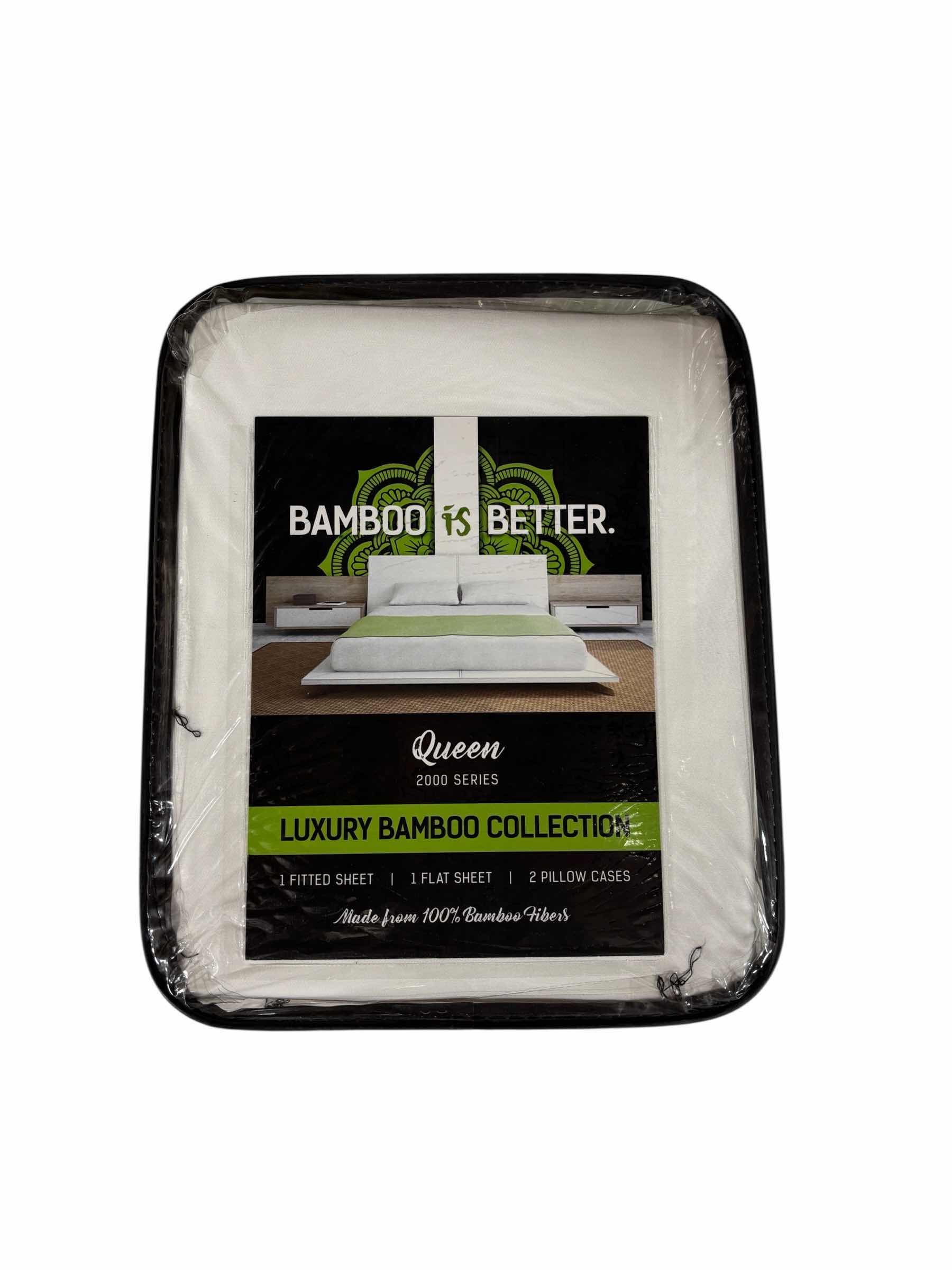 View 3 of $309 BAMBOO IS BETTER QUEEN LUXURY BAMBOO COLLECTION WHITE 60” X 80”