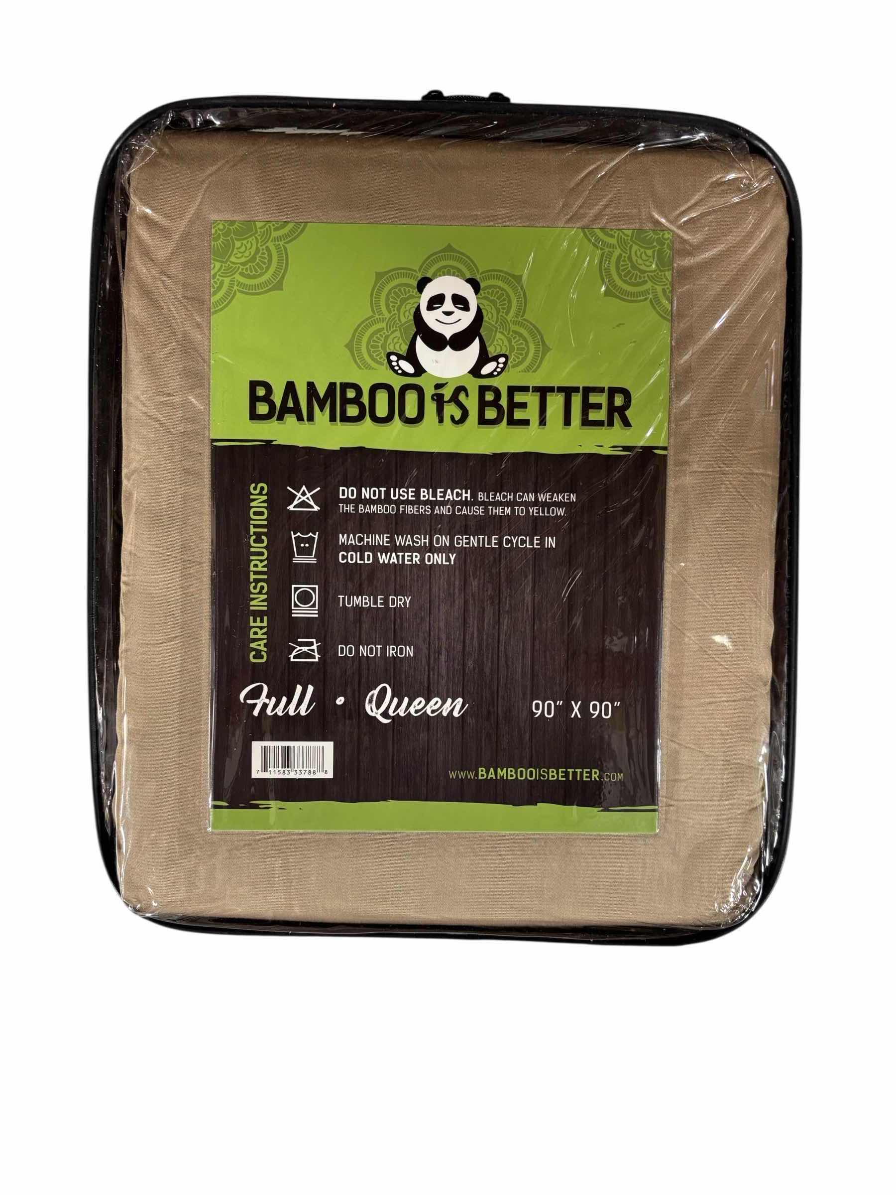 Photo 1 of BAMBOO IS BETTER BAMBOO DUVET COLLECTION FULL- QUEEN - 90” X 90”TAUPE