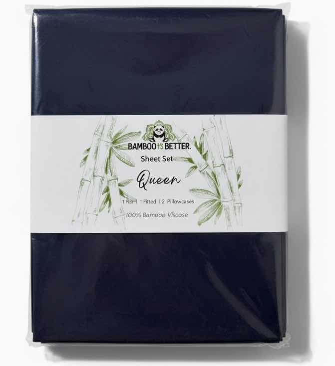 Photo 1 of BAMBOO IS BETTER SIGNATURE 100% BAMBOO QUEEN SHEET SET-ROYAL PURPLE
