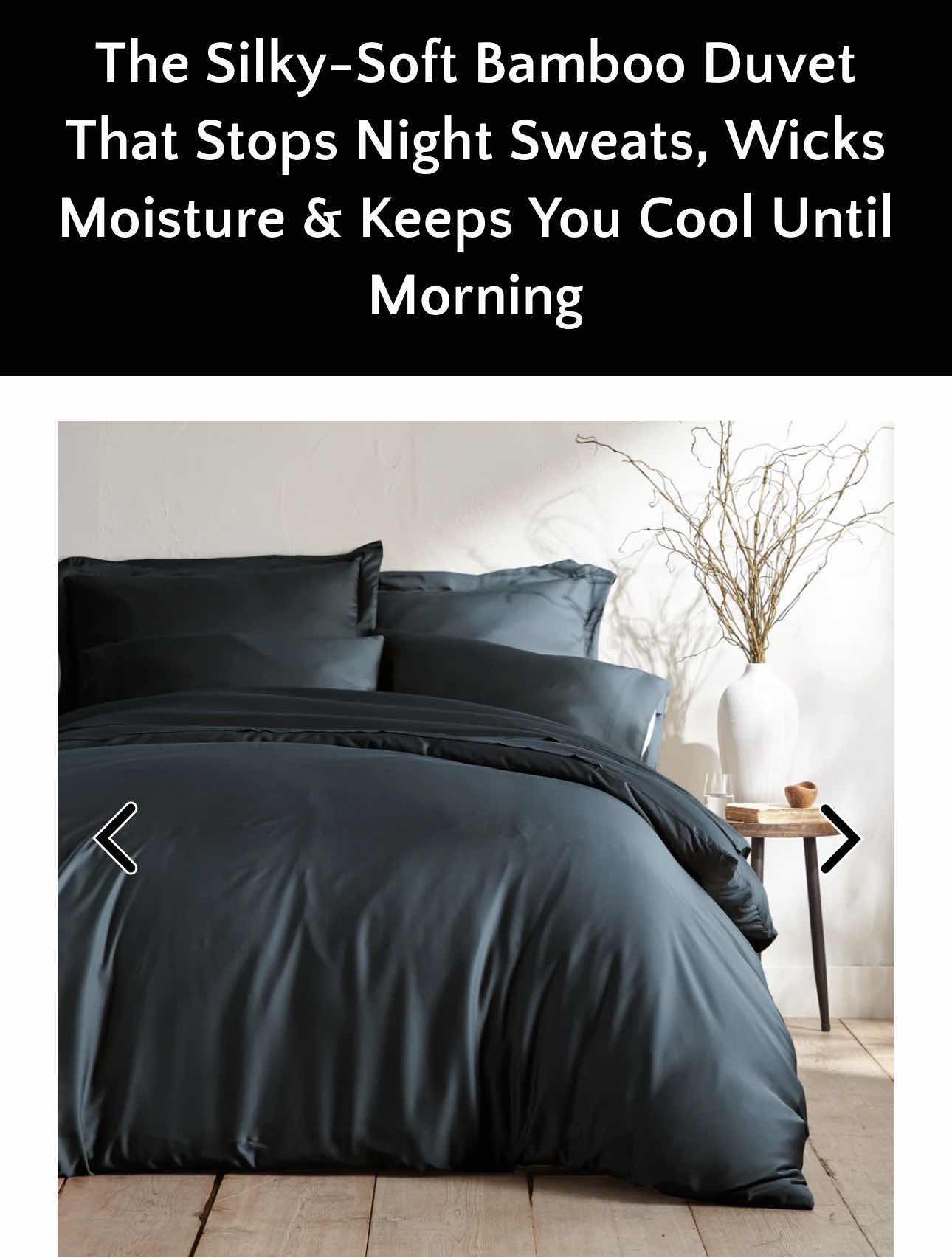 Photo 1 of BAMBOO IS BETTER BAMBOO DUVET COLLECTION FULL- QUEEN - 90” X 90” SLATE
