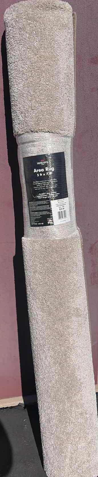Photo 1 of NIB AREA RUG GREY 5’’x7’W