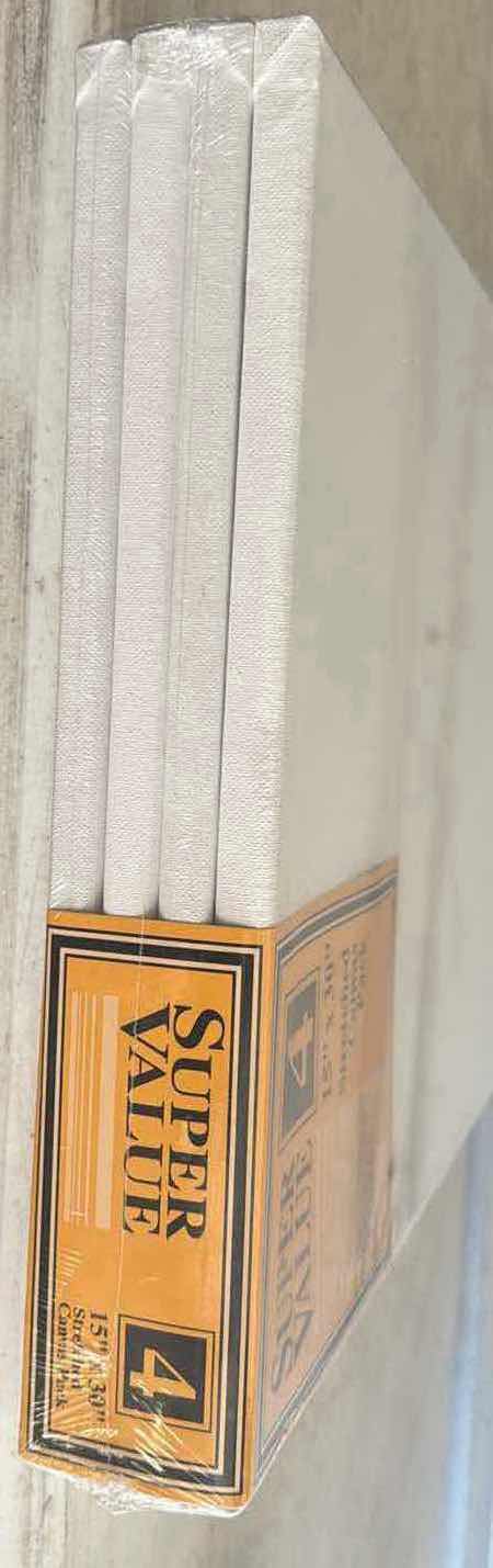 Photo 1 of 4-NIB STRETCHED CANVAS 15”X30”