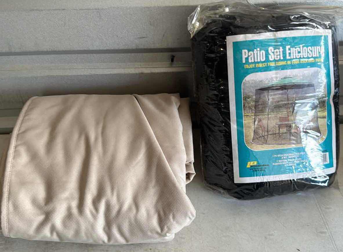 Photo 1 of CONTENTS OF BOX- PATIO SET ENCLOSURES BLACK/TAN