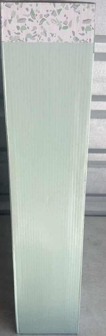 Photo 1 of NIB PEACOCK GLASS BIRD BATH WITH STAND 17X17”
