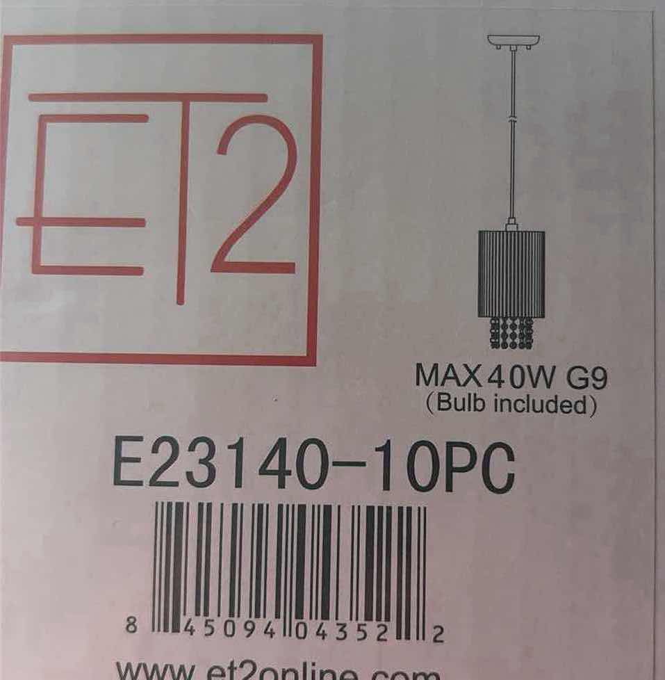 Photo 1 of NIB HANGING LAMP GREY METAL