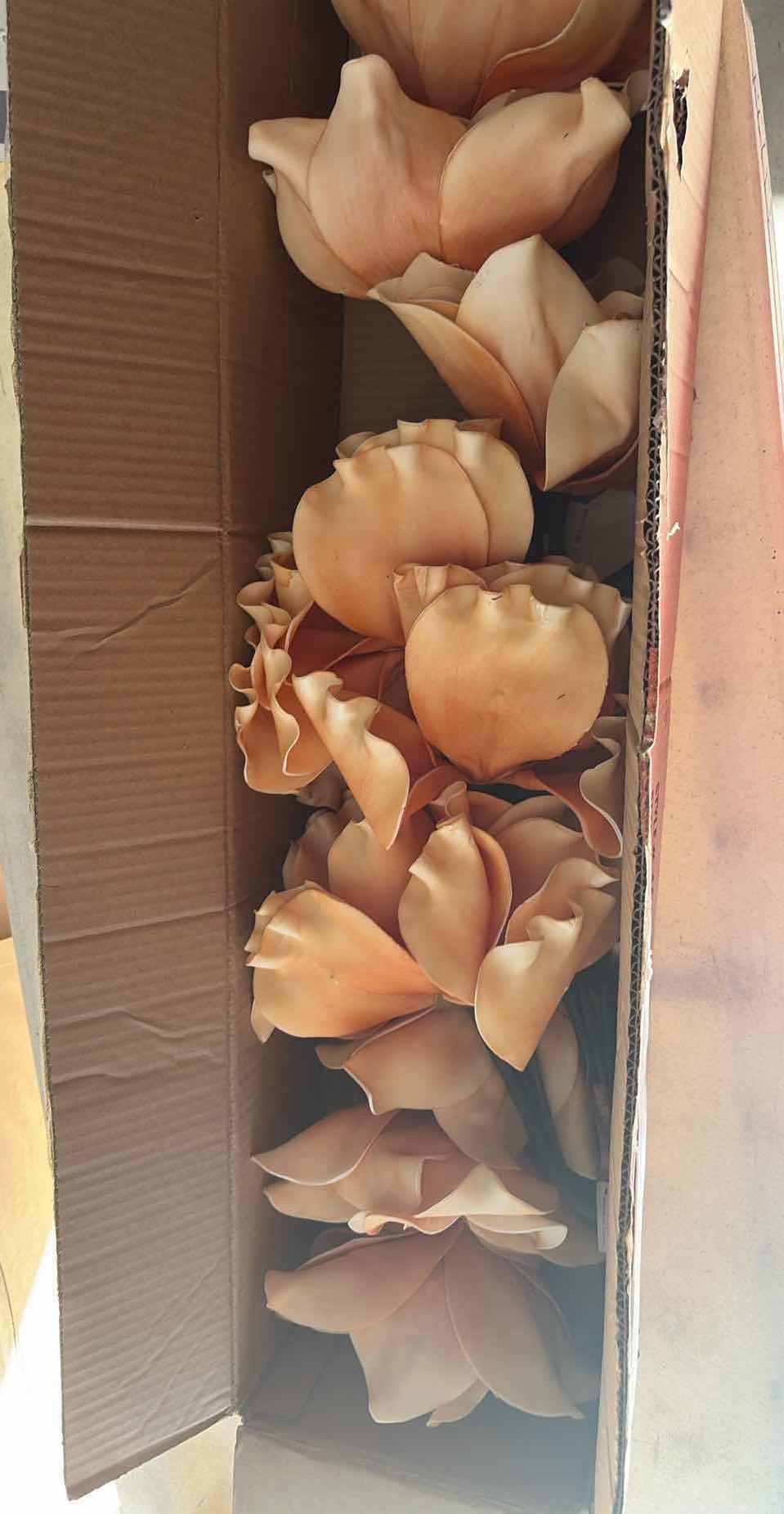 Photo 1 of CONTENTS OF BOX FLOWER DECORATIONS ORANGE
