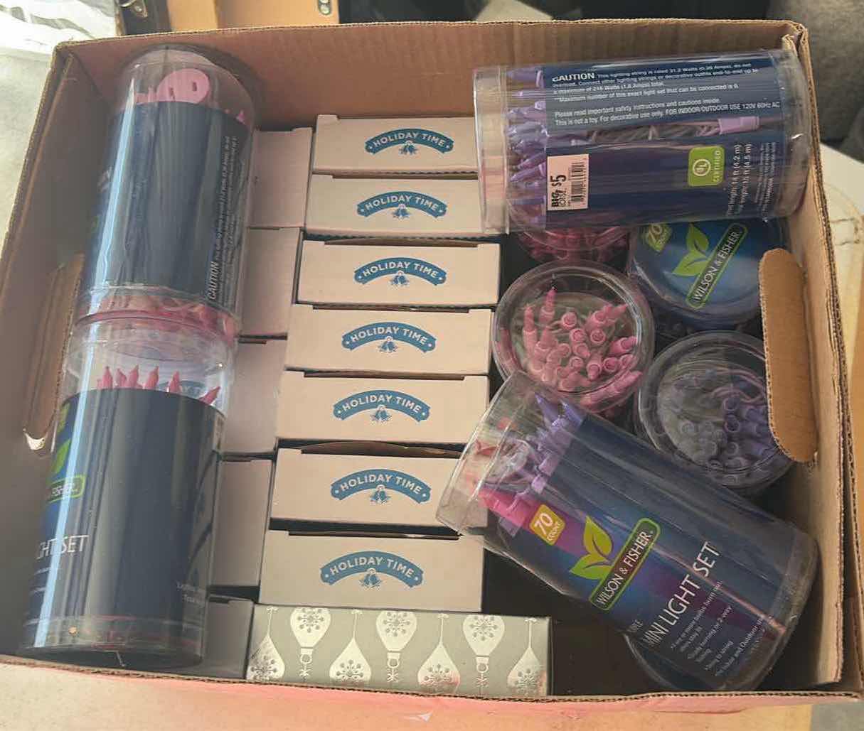 Photo 1 of CONTENTS OF BOX HOLIDAY LIGHTS DECORATION