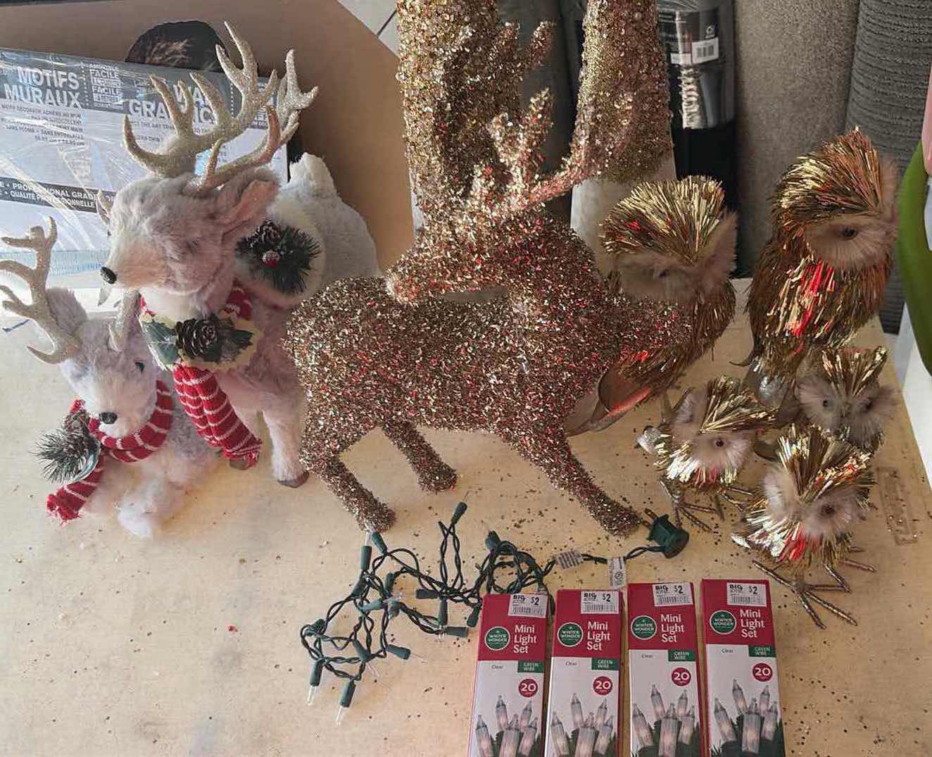 Photo 1 of CONTENTS OF BOX HOLIDAY DECORATIONS