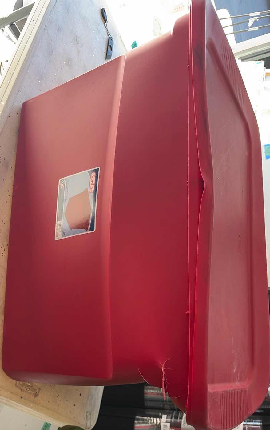 Photo 1 of CONTENTS OF BOX FLOWER DECORATIONS/  RED CONE DECORATIONS