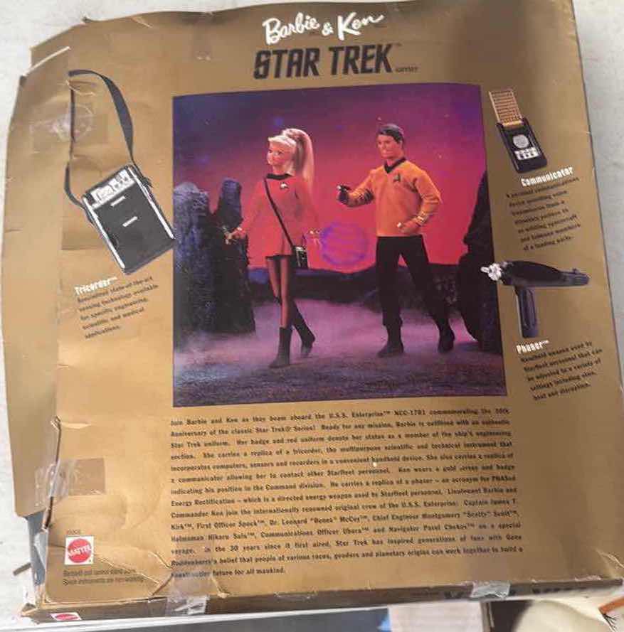 Photo 1 of BARBIE & KEN STAR TRECK DOLLS