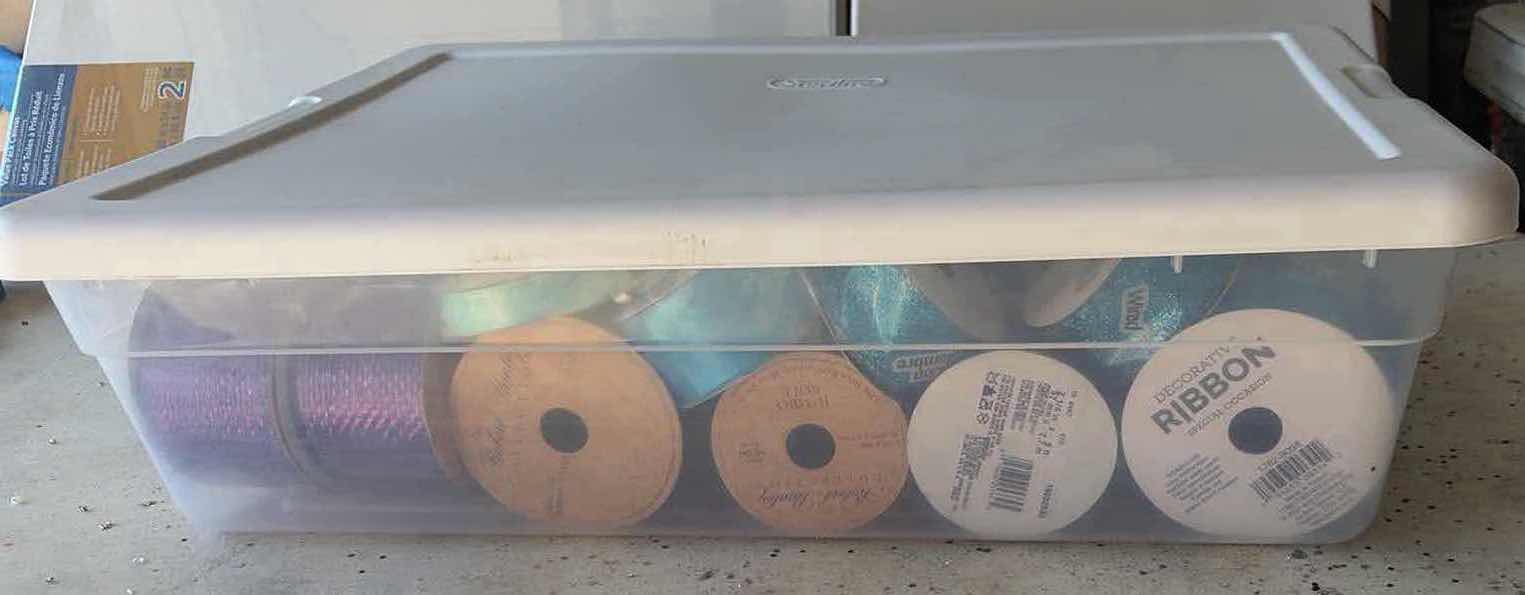 Photo 1 of CONTENTS OF BOX DECORATIVE RIBBONS