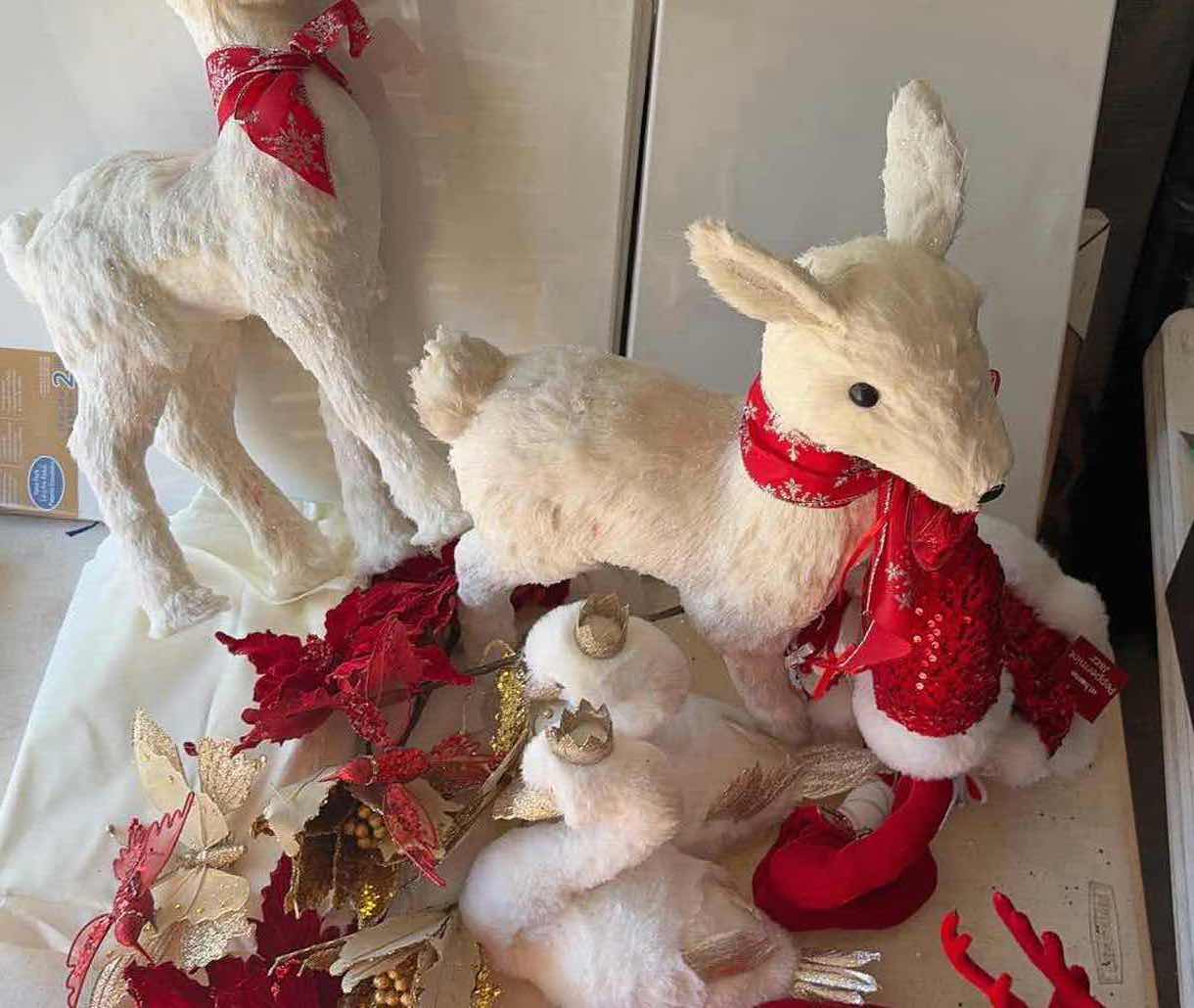 Photo 1 of CONTENTS OF BOX HOLIDAY DECORATIONS