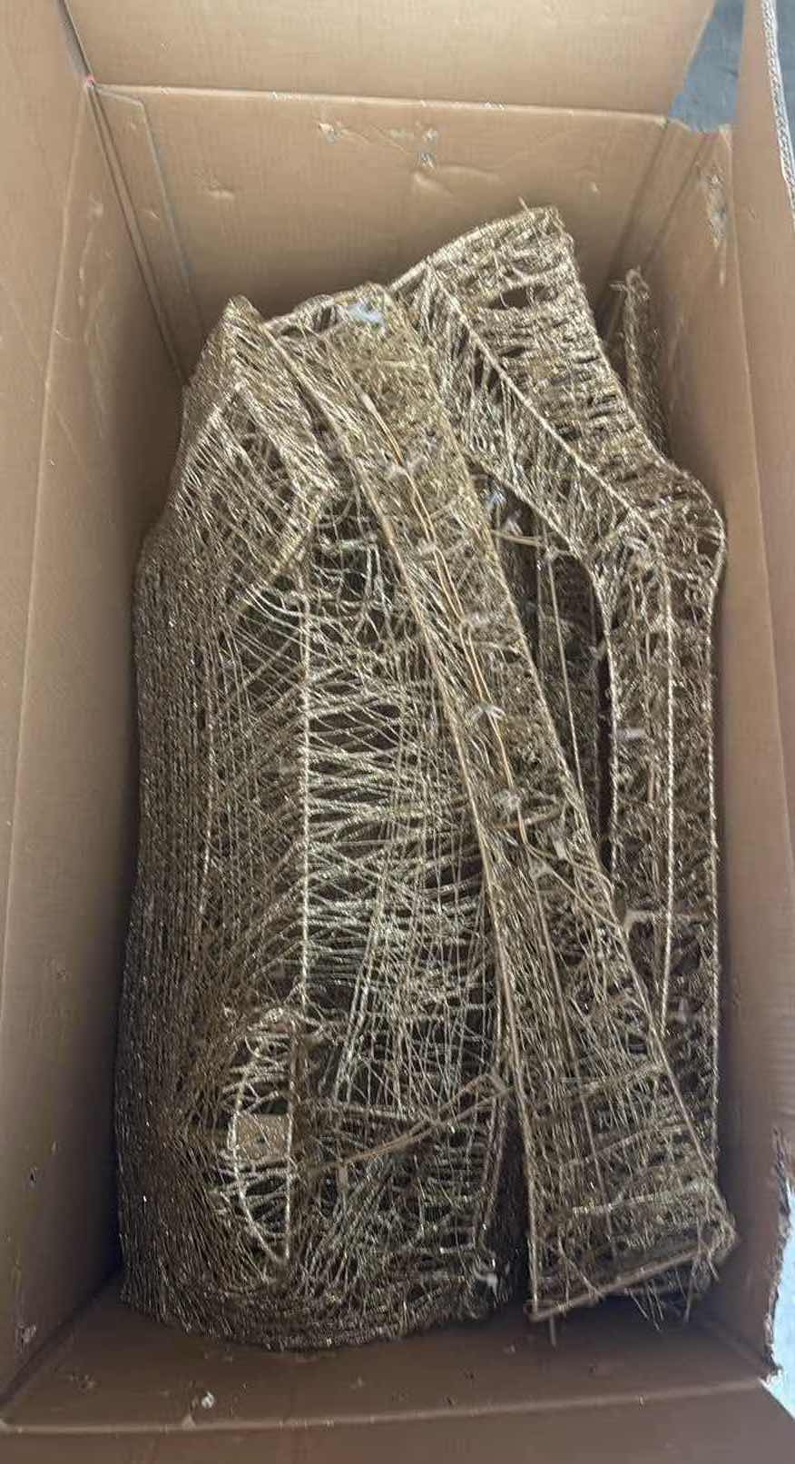 Photo 1 of 6' GOLD WIRE HOLIDAY REINDEER