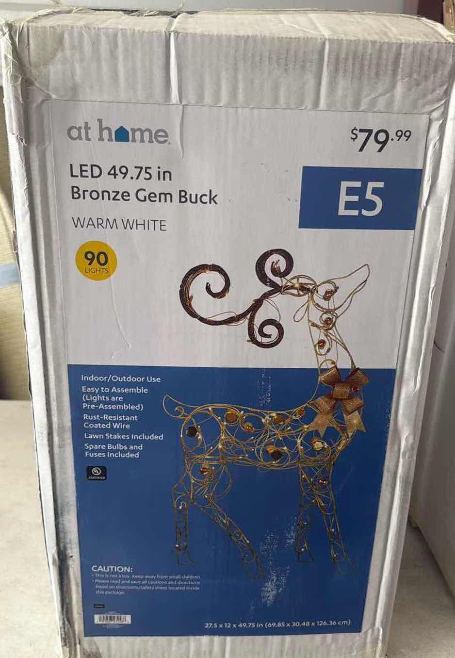 Photo 1 of NIB LED BRONZE GEM BUCK 27X12X50”