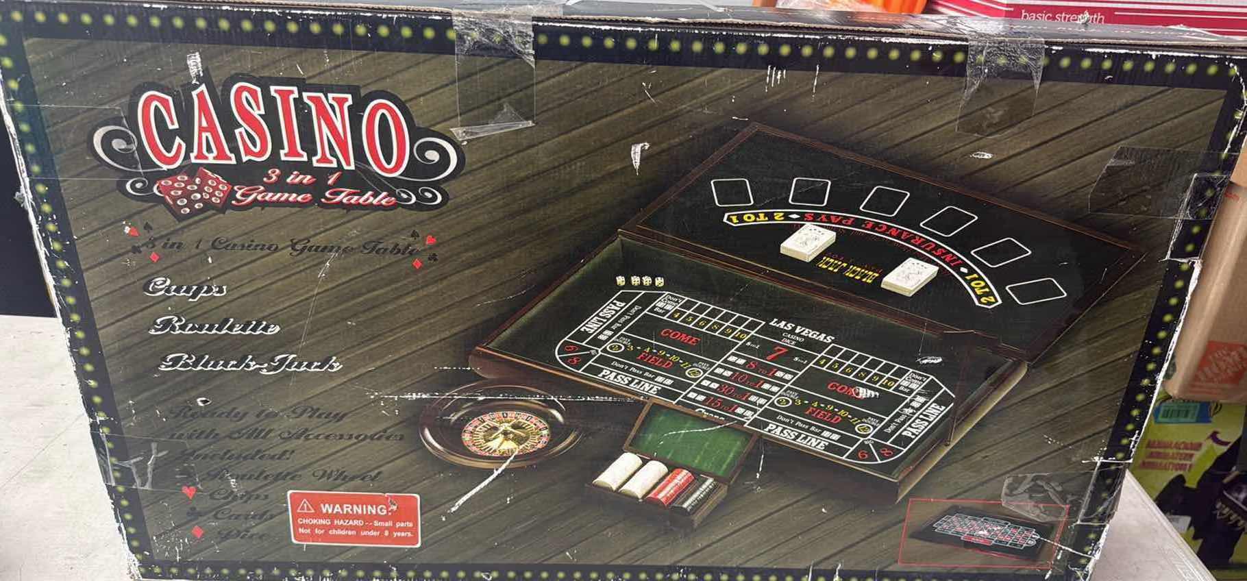 Photo 1 of CASINO 3 IN 1 GAME TABLE