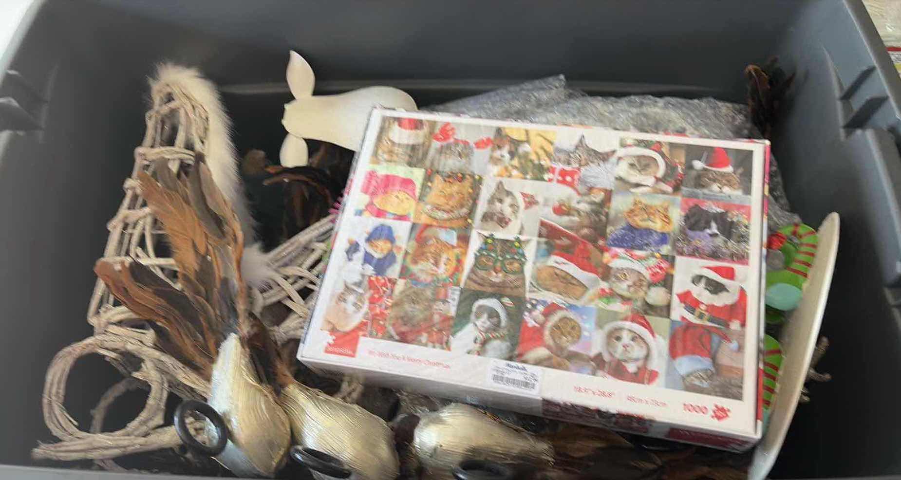 Photo 1 of CONTENTS OF BOX- HOLIDAY DECORATIONS RABBIT/ REINDEER