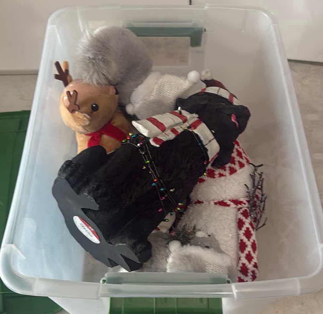 Photo 1 of CONTENTS OF TOTE-COLLECTIBLE HOLIDAY STUFFED FIGURES