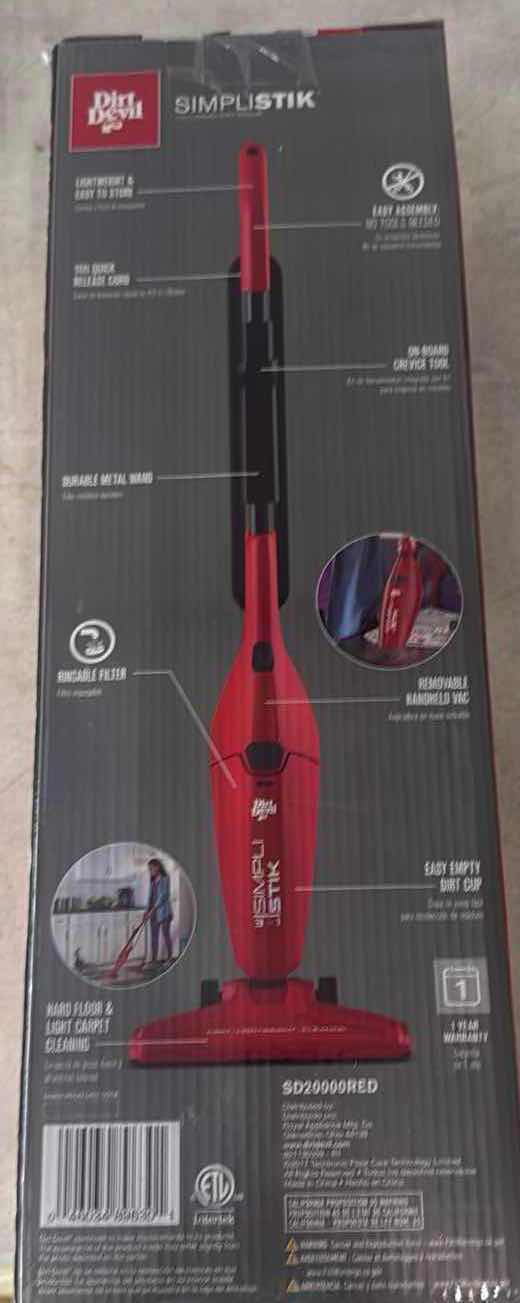 Photo 1 of NIB DIRT DEVIL SIMPLISTIK